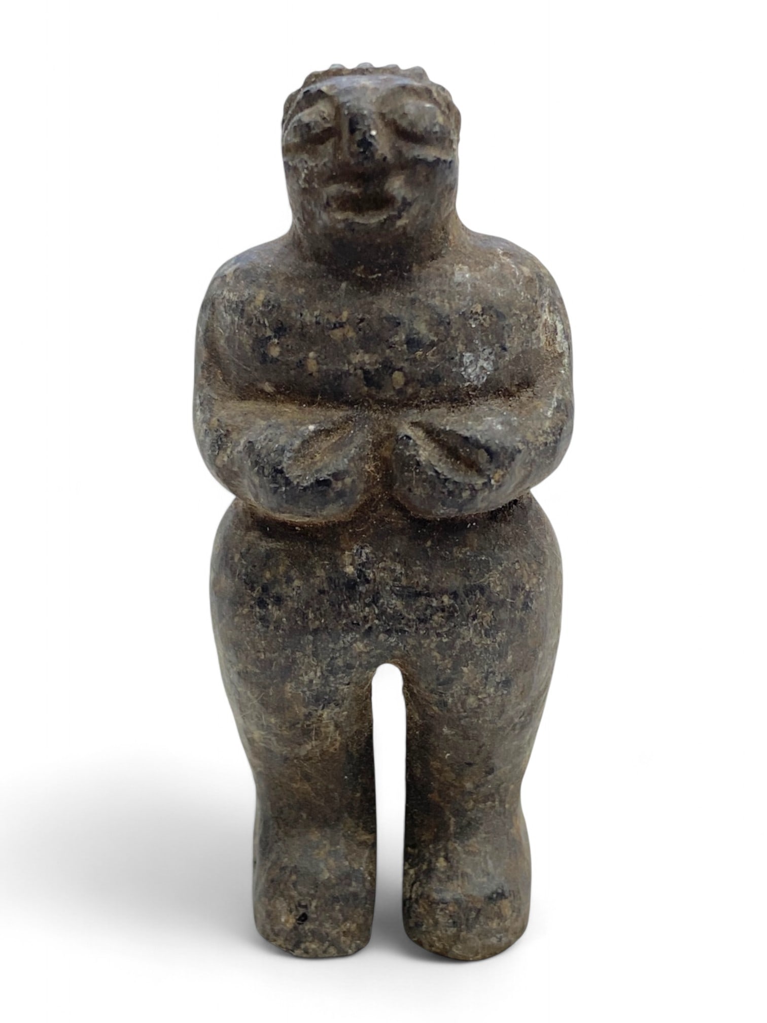 Ancient Bactrian Anthropomorphic Stone Idol, 52g, c. 3rd-2nd Millennium BCE (1 of 2)