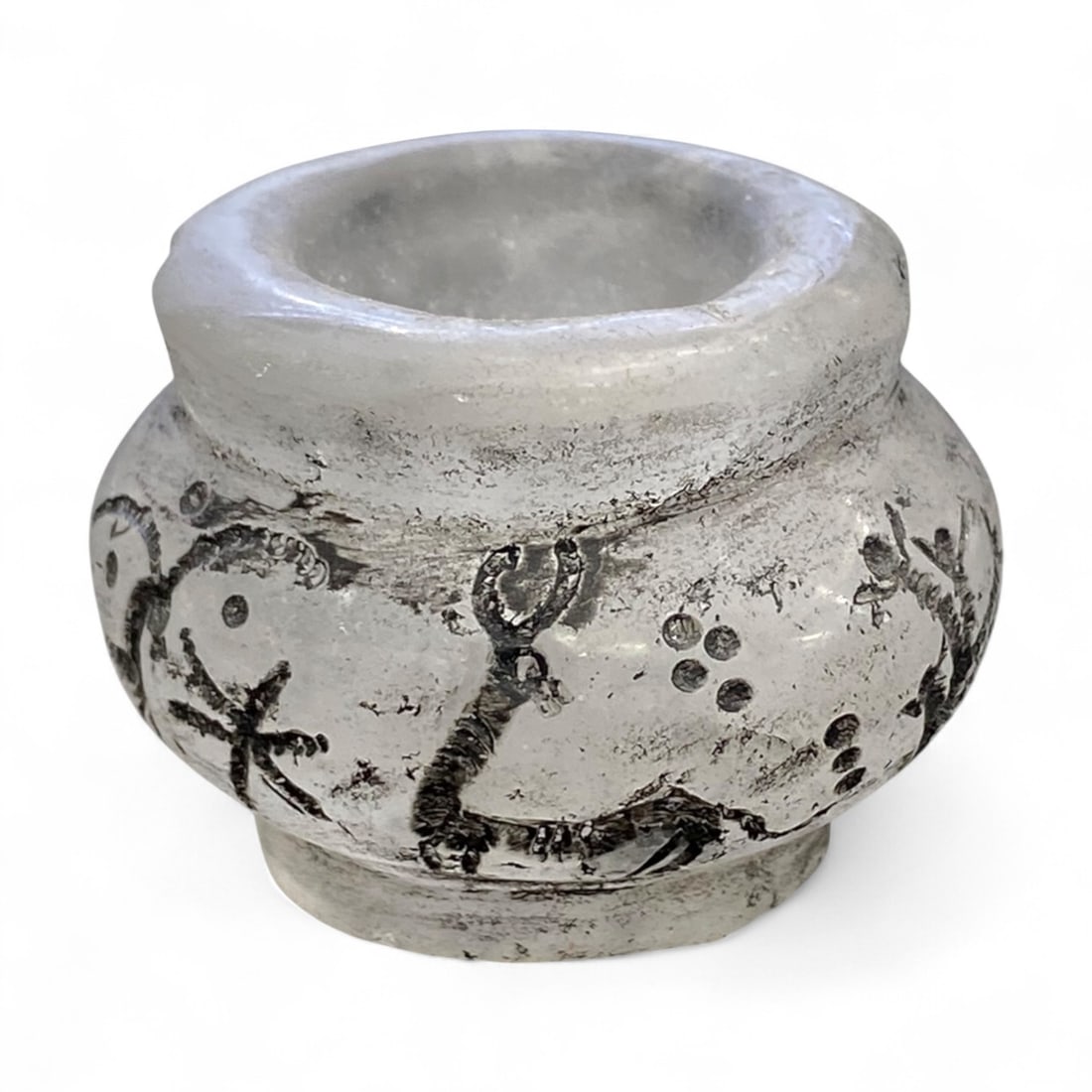 Ancient Parthian Crystal Offering Vessel with Ritual Motifs, c. 2nd Century BCE, 116g (1 of 5)