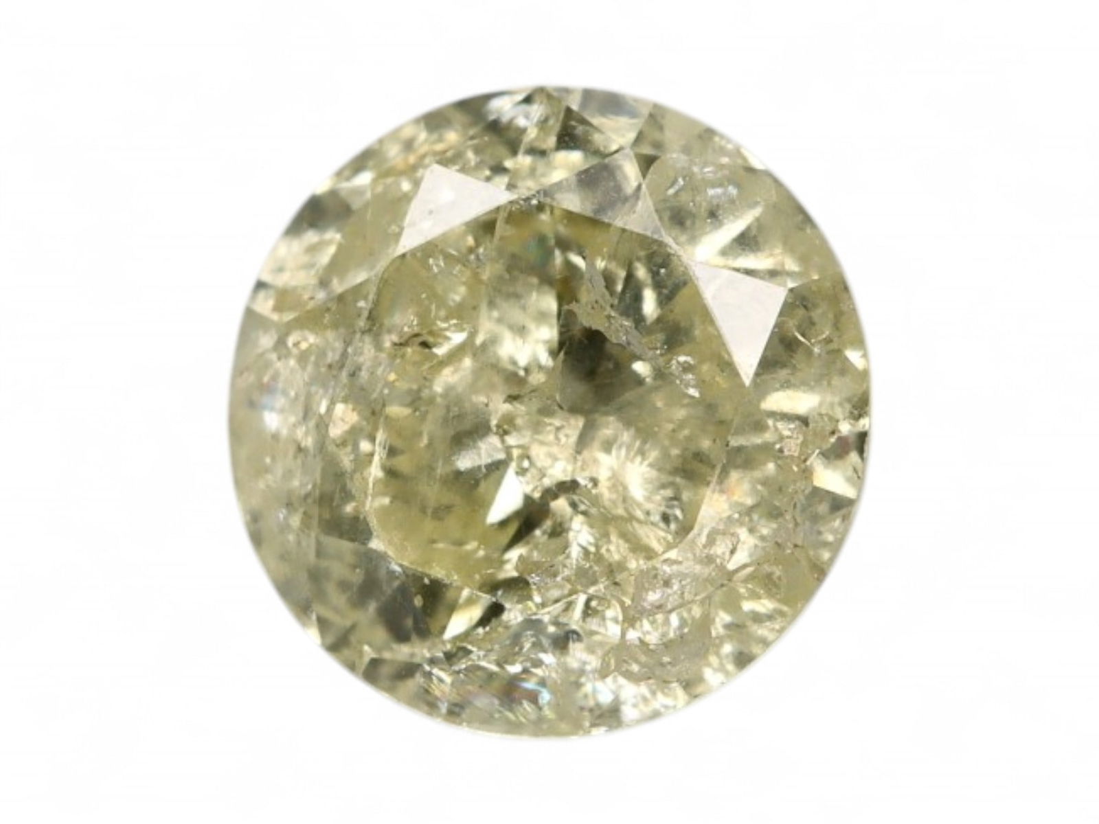 0.33ct Natural SALT & PEPPER Fancy Diamond - Round Cut, 4.4mm (1 of 2)