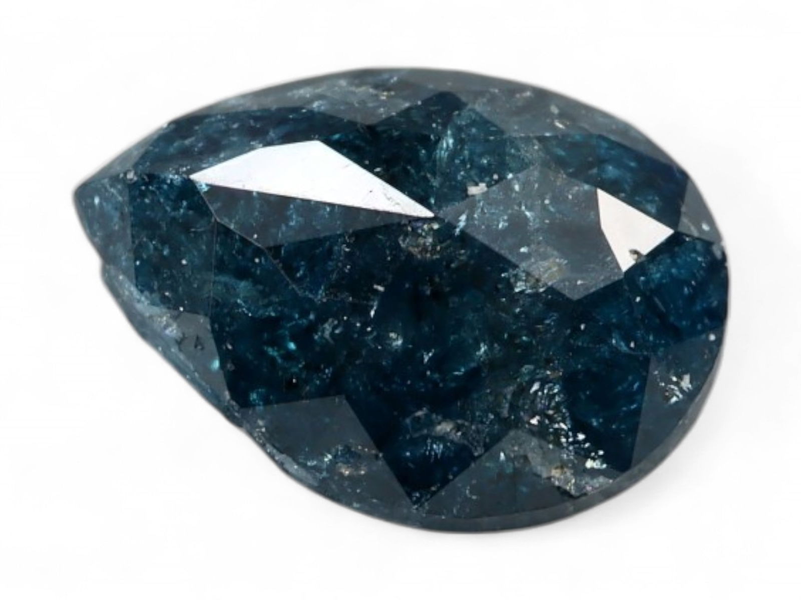 0.36ct Natural FANCY GREEN Diamond, Irradiated, 5.3mm (1 of 2)