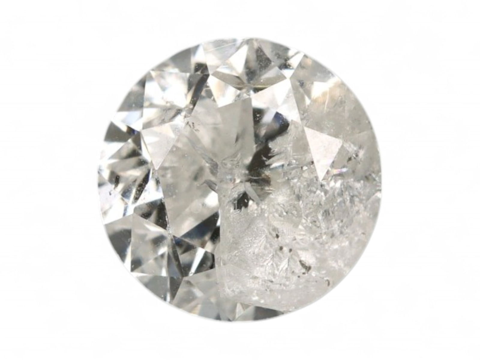 0.31ct Natural SALT & PEPPER Fancy Diamond - Round Cut, 4.0mm (1 of 2)