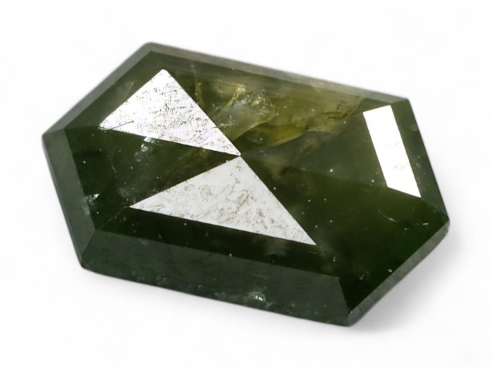 0.50ct Natural FANCY GREEN Diamond, Irradiated, 7.0mm (1 of 2)