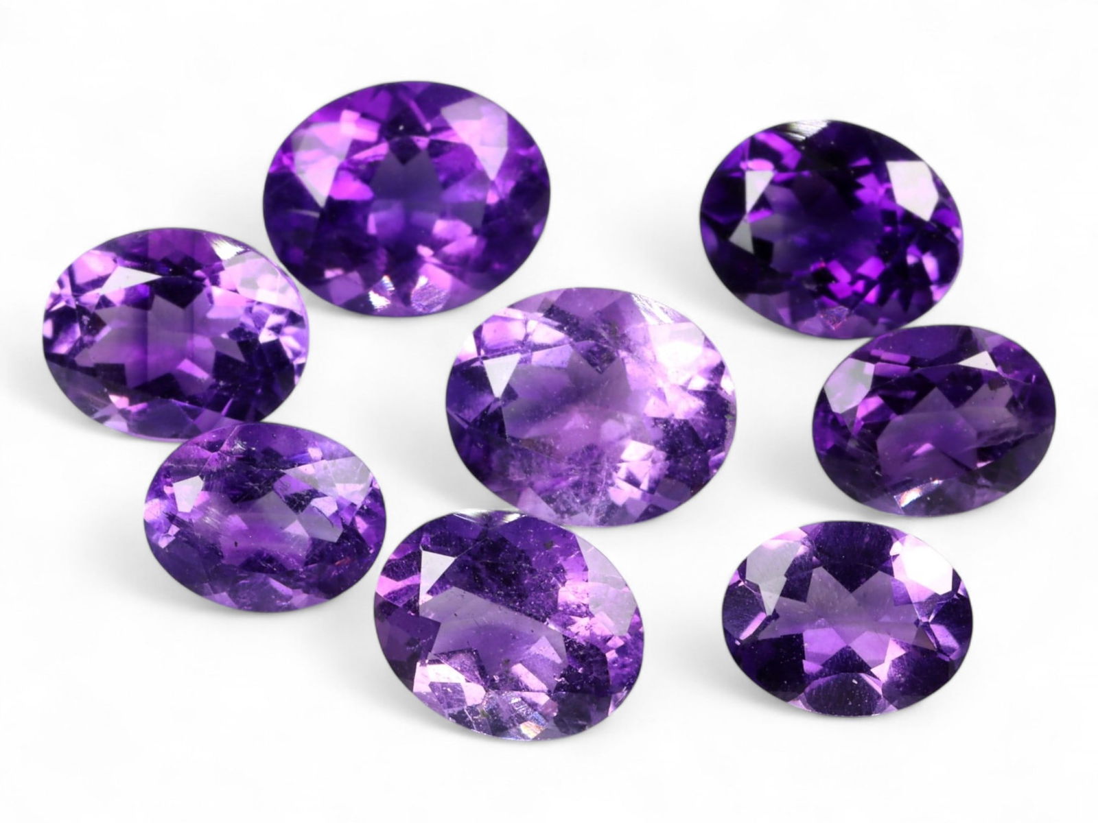 18.20Ct Natural URUGUAYAN Violet Purple Amethyst Faceted Parcel Lot (1 of 1)