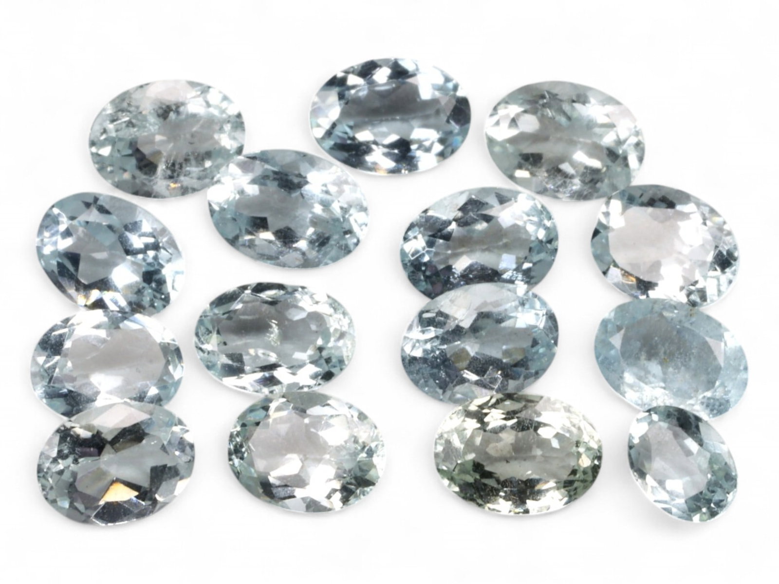 10.30Ct Natural NIGERIAN Blue Aquamarine Faceted Parcel Lot: A refined parcel of faceted Nigerian blue aquamarine, this selection features icy clarity and a soft, misted sea-blue tone-hallmarks of aquamarine sourced from West African deposits. The stones are cu