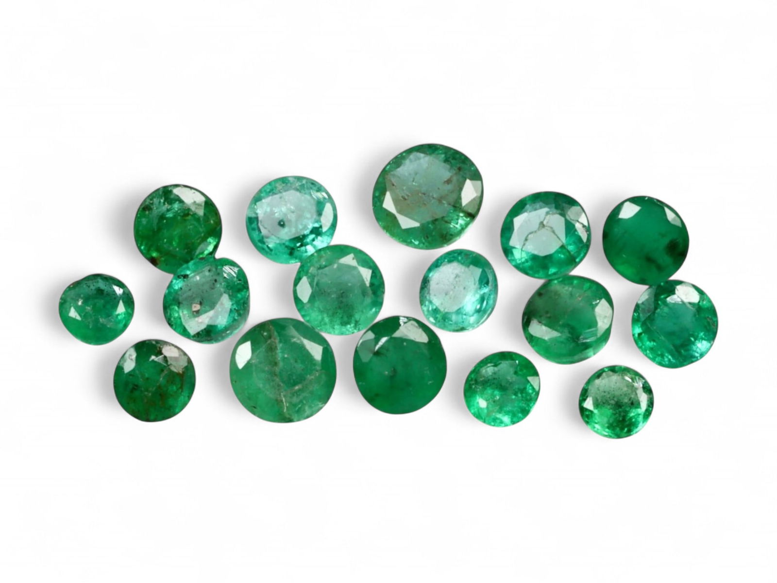 2.20Ct Natural ZAMBIAN Emerald Faceted Parcel Lot (1 of 1)