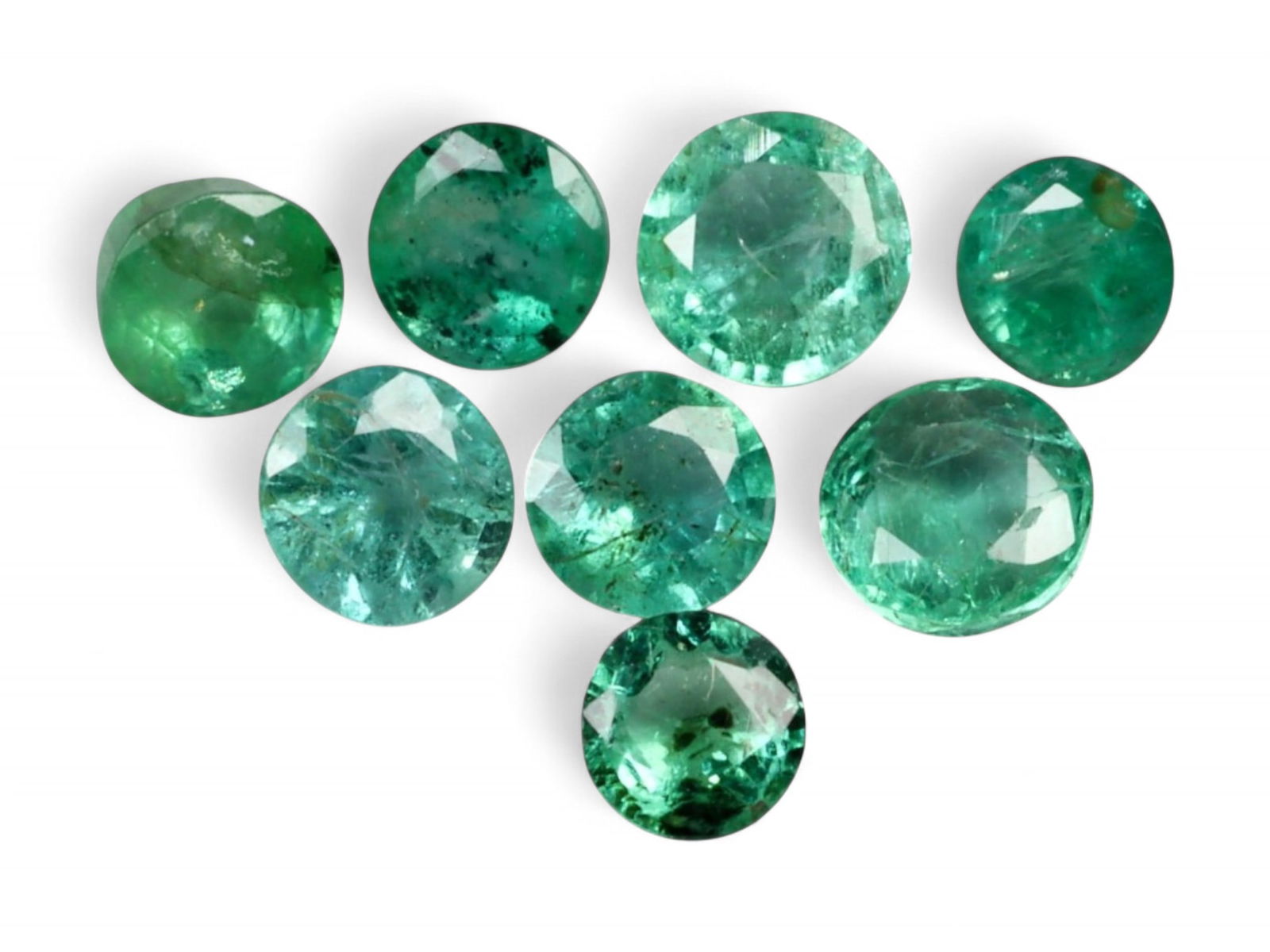 2.15Ct Natural ZAMBIAN Emerald Faceted Parcel Lot (1 of 1)