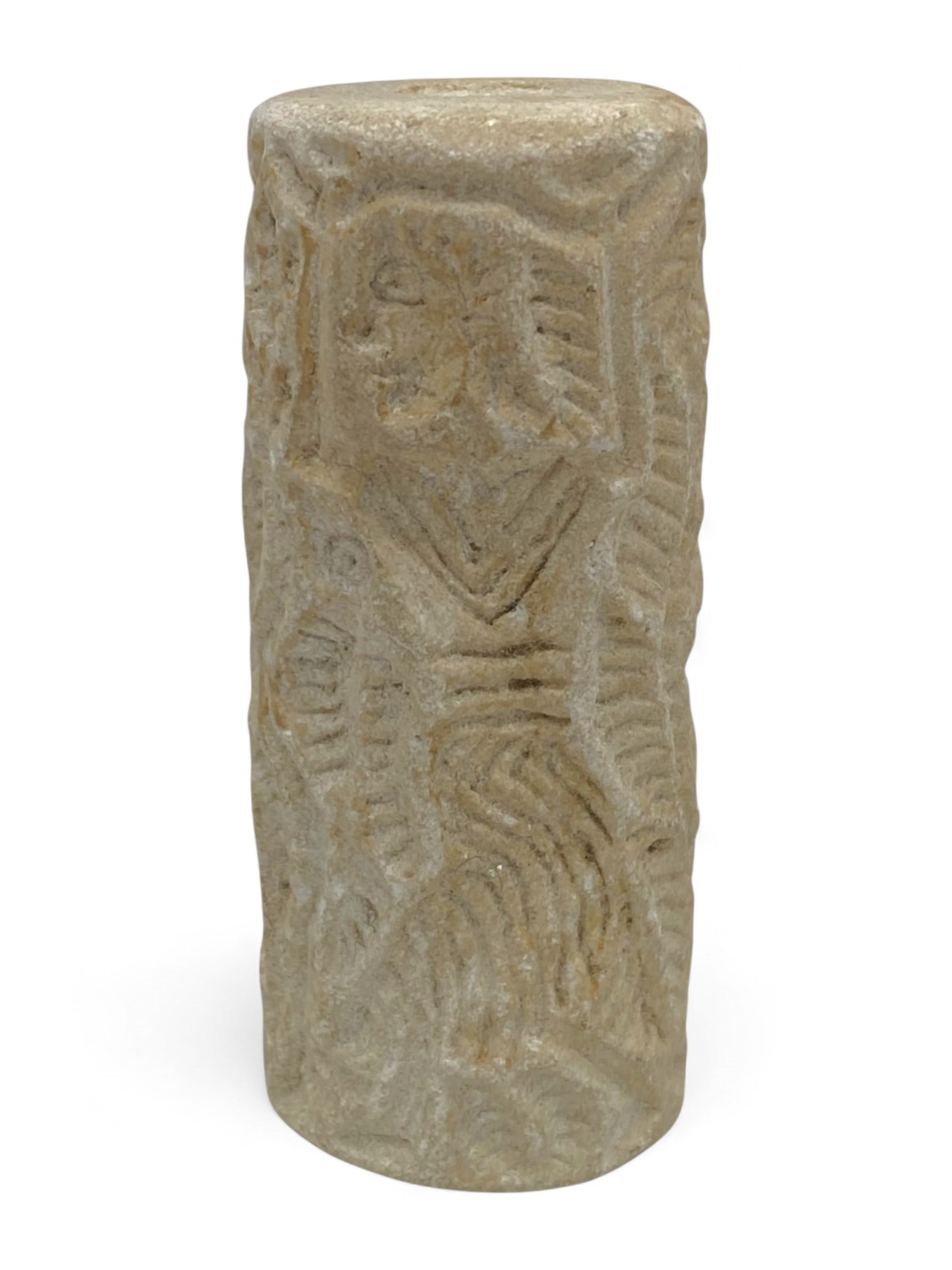 Ancient Near Eastern Limestone Ritual Stone Cylinder, c. 2nd Millennium BCE, 79g (1 of 5)
