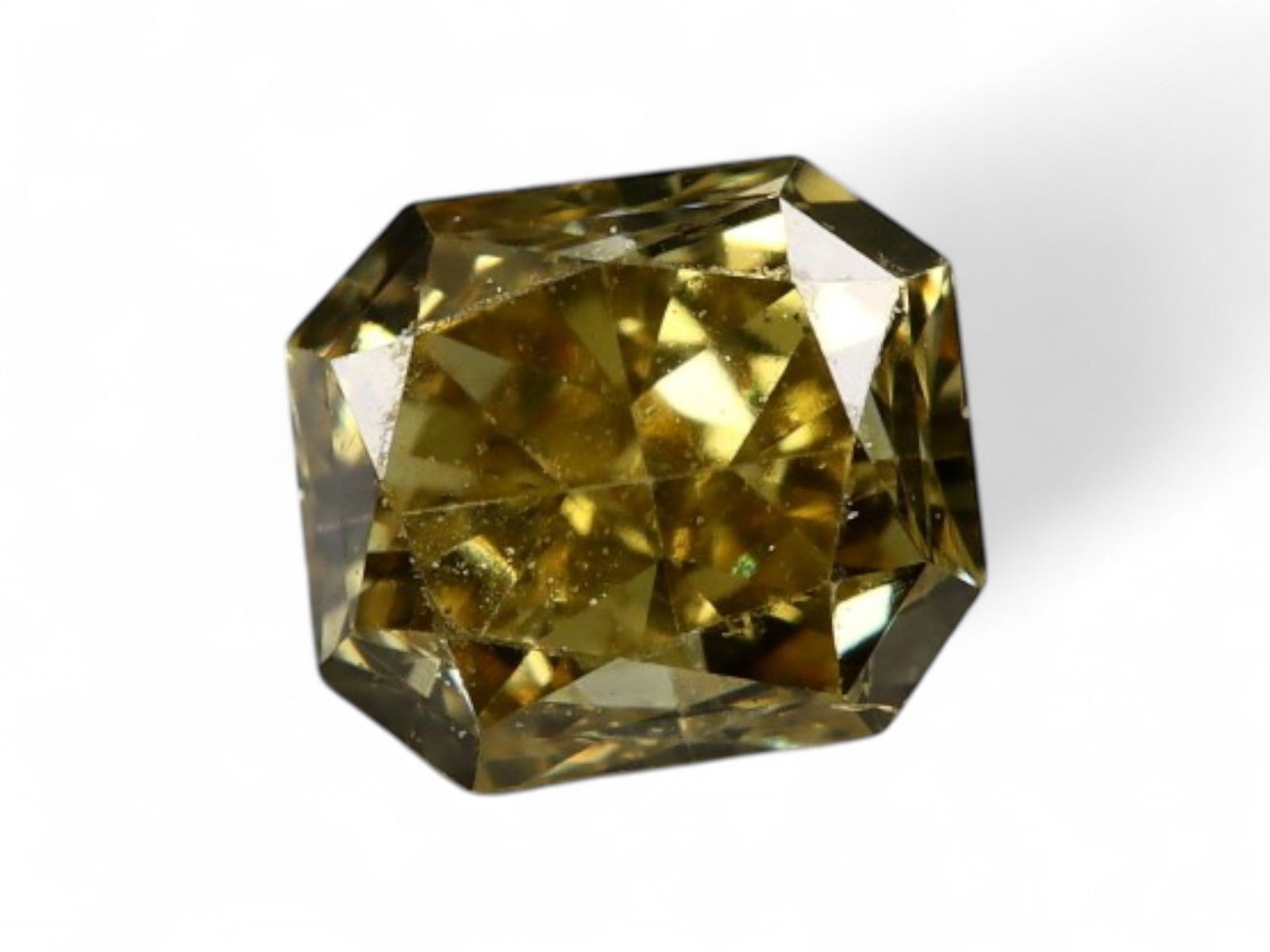 0.34Ct Natural Fancy Yellow Diamond, 3.8mm: Glowing with soft golden intensity, its faceted dome captures warm ambient light, displaying gentle flashes of lemon-gold and honey tones. A lively and elegant option for accent settings or centerpiec