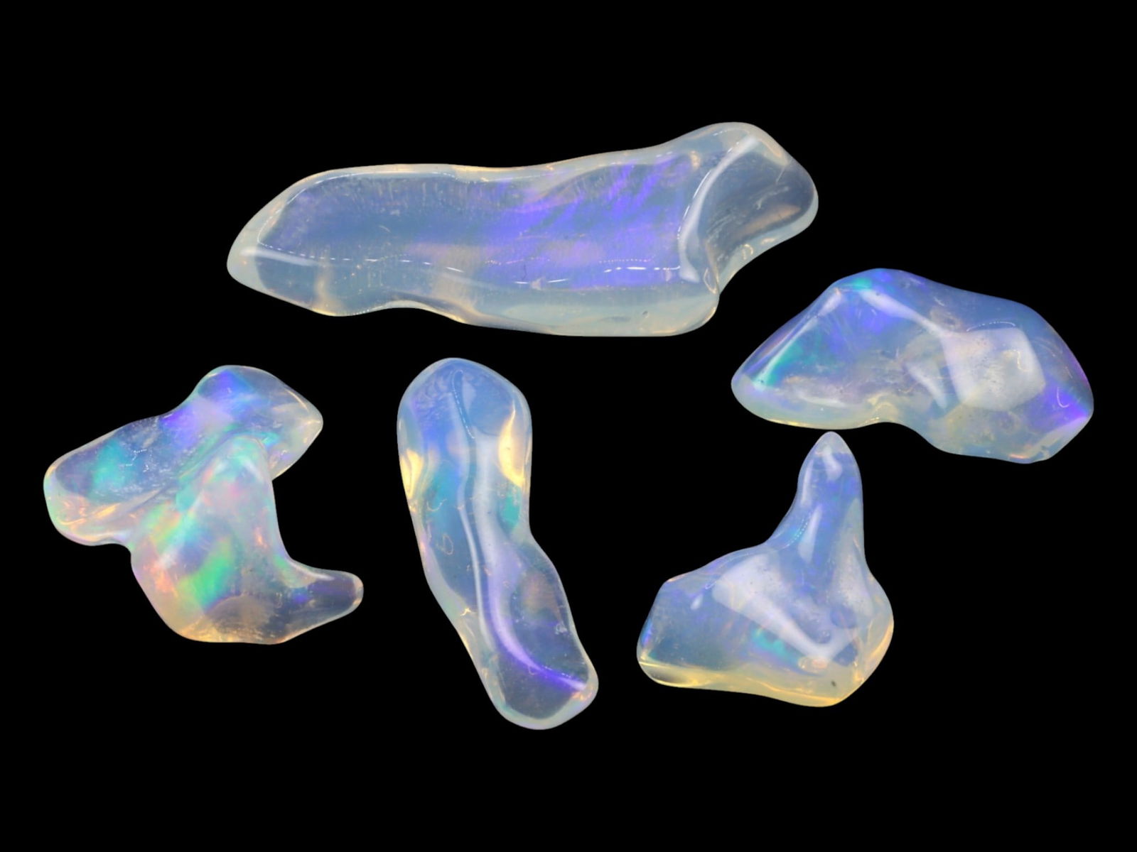 19.75ct Natural Ethiopian Rainbow White Opal Parcel Lot (1 of 1)