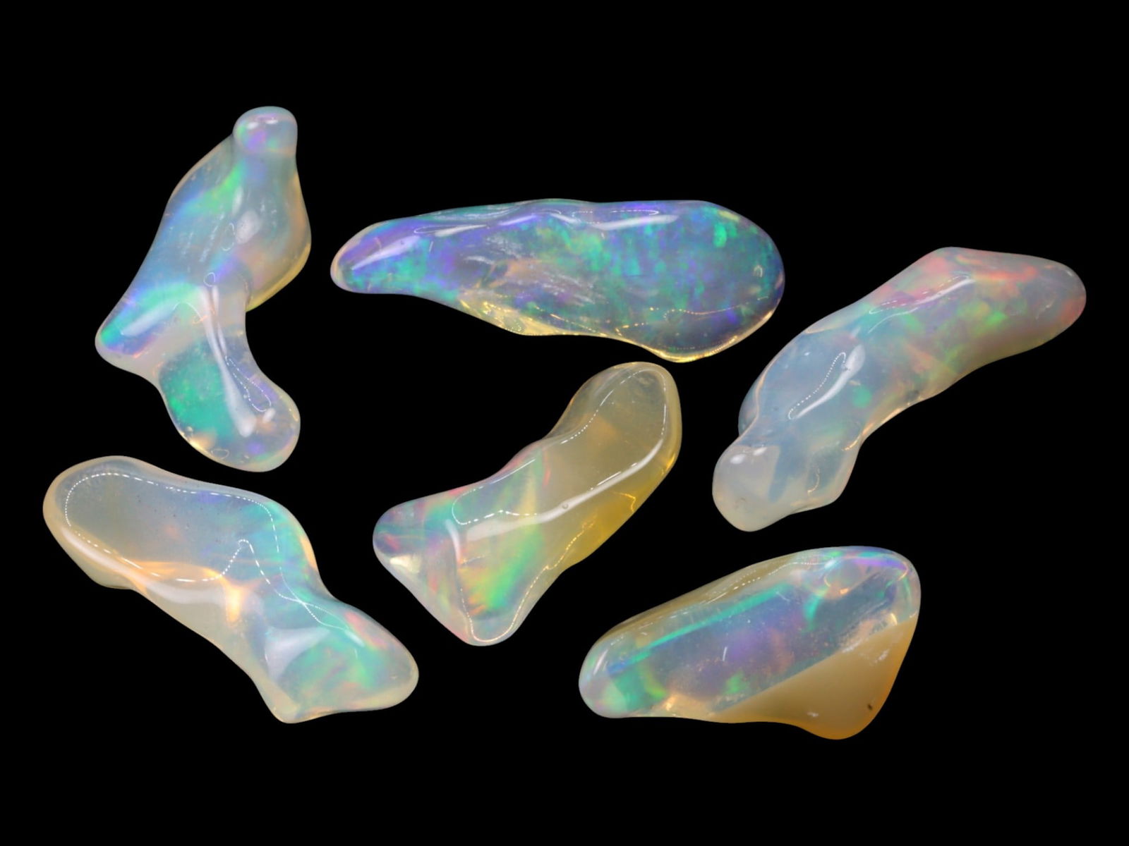 21.40ct Natural Ethiopian Rainbow White Opal Parcel Lot (1 of 1)