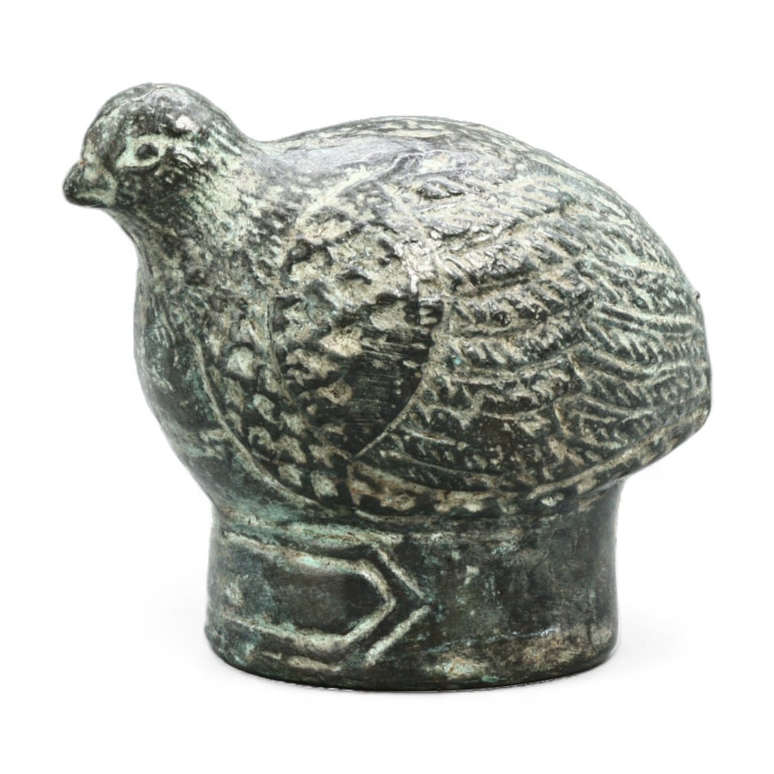 Antique Thai Bronze Quail Bird Rattle Weight Sculpture, c. 19th Century, 100g (1 of 3)