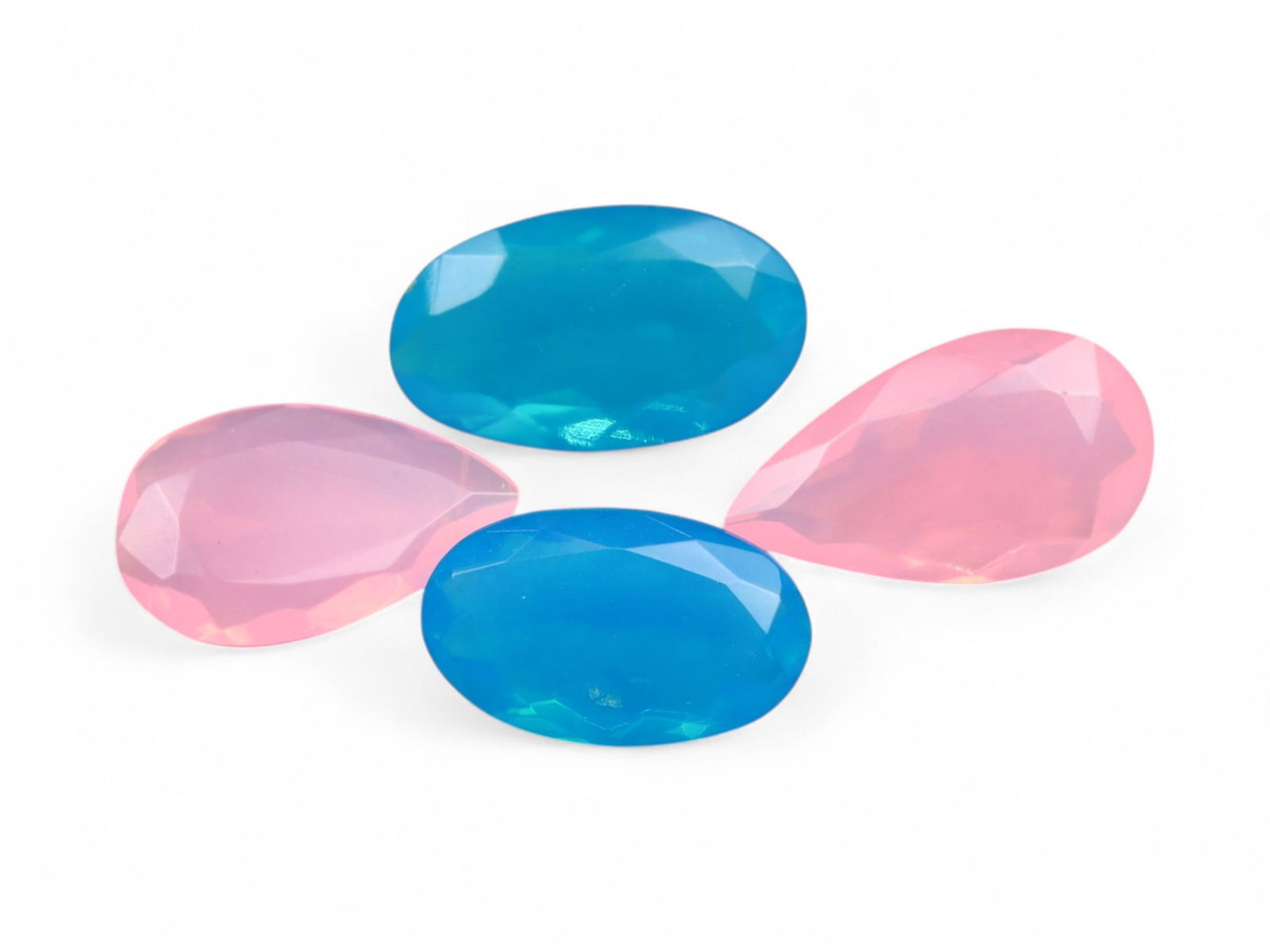 6.79 Carats Multicolor Faceted Welo Opal Lot - Color-Enhanced Ethiopian Stones (1 of 1)