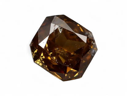 0.20 Carats Golden Cognac Diamond - Modified Brilliant Cut Natural Stone, 3.2x3 mm: This luminous diamond radiates with a golden cognac hue, blending rich amber undertones with a honeyed sparkle. Its modified brilliant cut enhances the warm saturation while delivering crisp reflectio