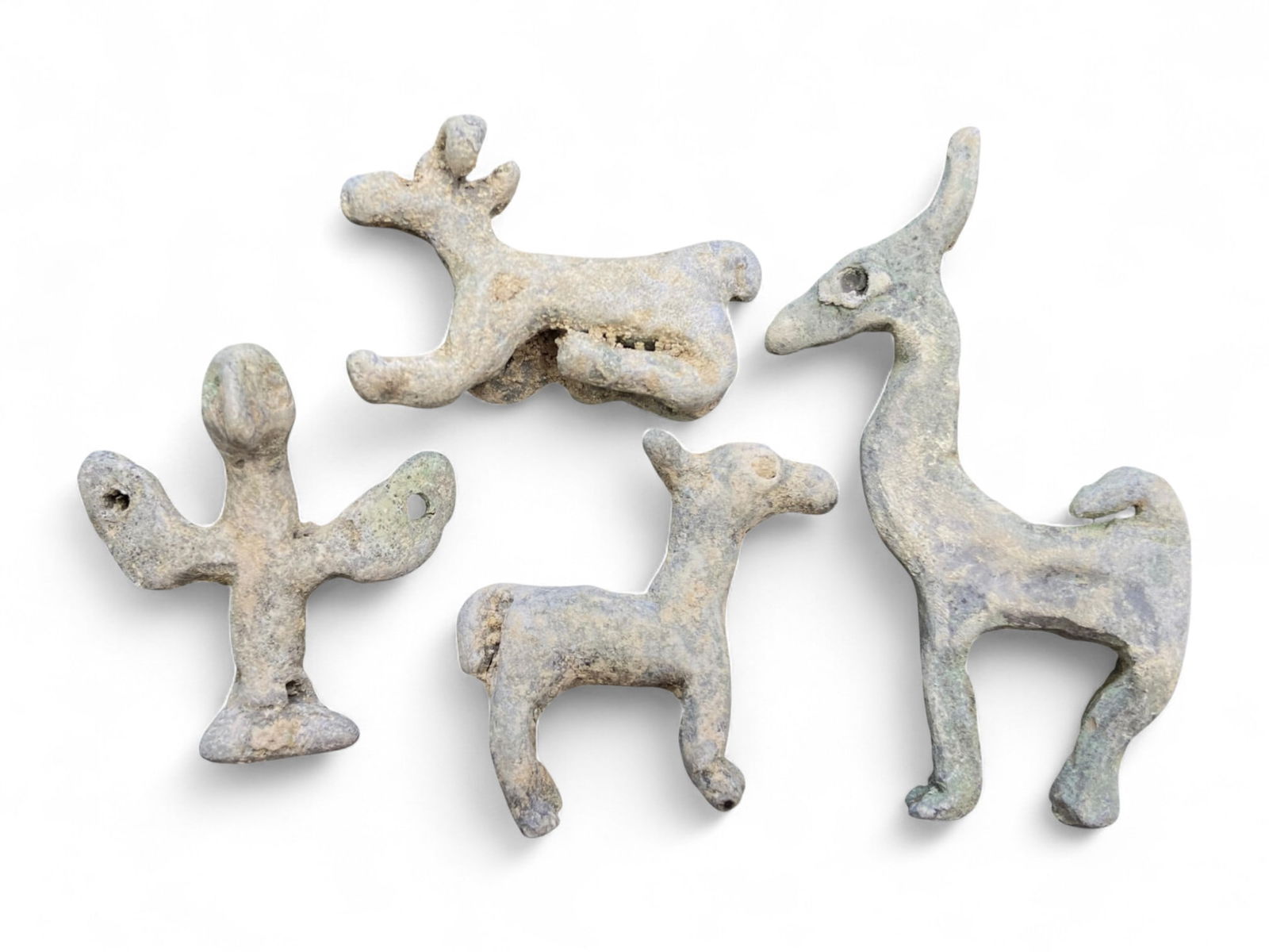 Ancient Near Eastern Animal and Anthropomorphic Lead Amulet Group, c. 1st Millennium BCE, 143g (1 of 2)