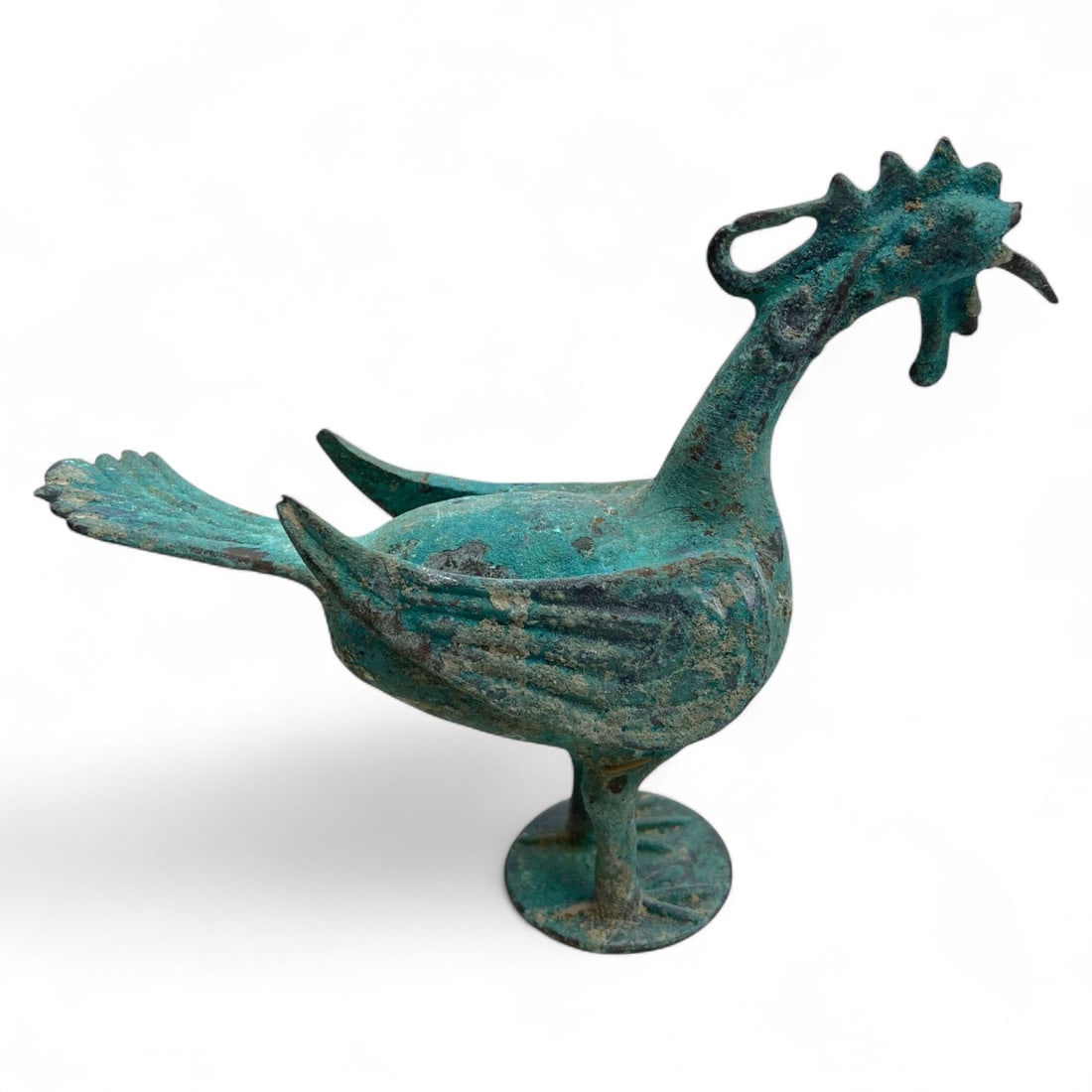 Ancient Near Eastern Rooster-Form Bronze Ritual Vessel, c. 1st Millennium BCE, 14cm (1 of 5)