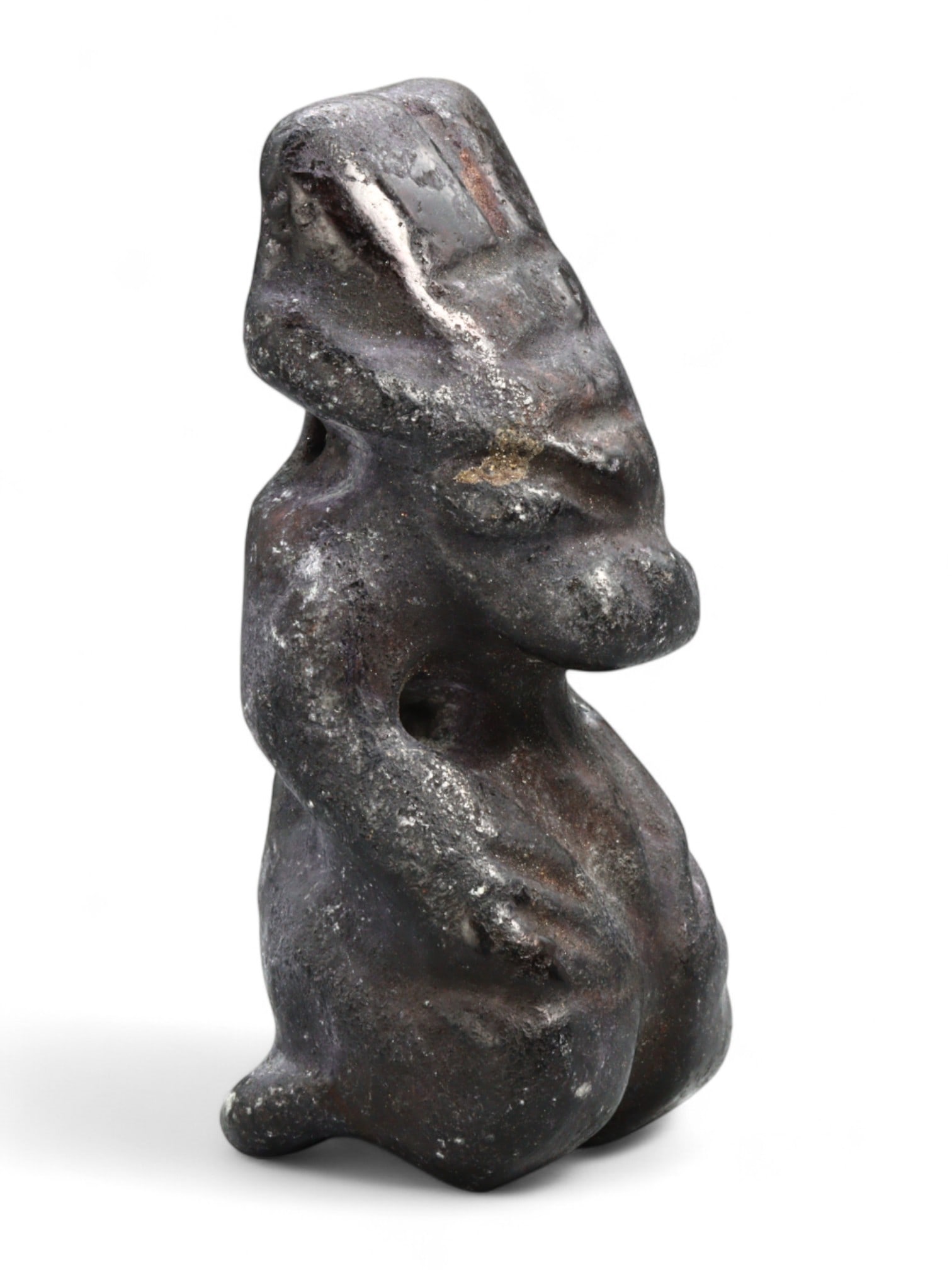 Antique Eastern Stone Fertility Effigy Figurine with Rounded Form, c. 18th-19th Century, 175g (1 of 4)