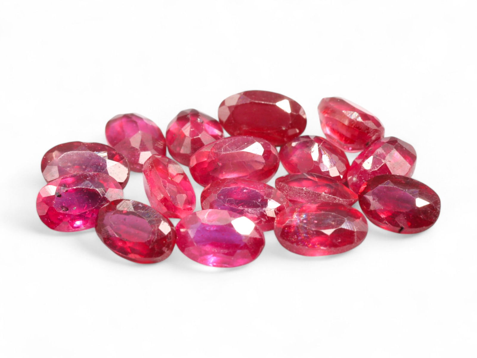 5.52 Carats Deep Pinkish Red Ruby Selection - Natural Mozambique Stones (1 of 1)