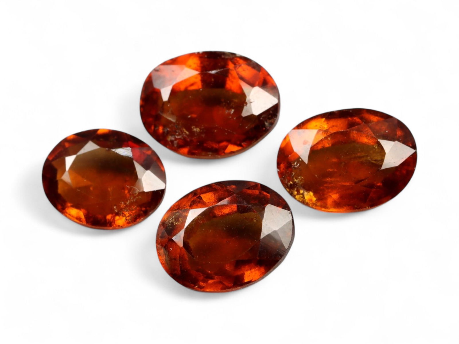 12.61 Carats Deep Cinnamon Garnet Oval Lot - Natural African Stones (1 of 1)