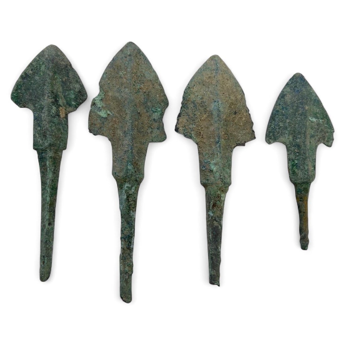Ancient Near Eastern Barbed Bronze Arrowhead Set, c. 1st Millennium BCE, 30g (1 of 1)
