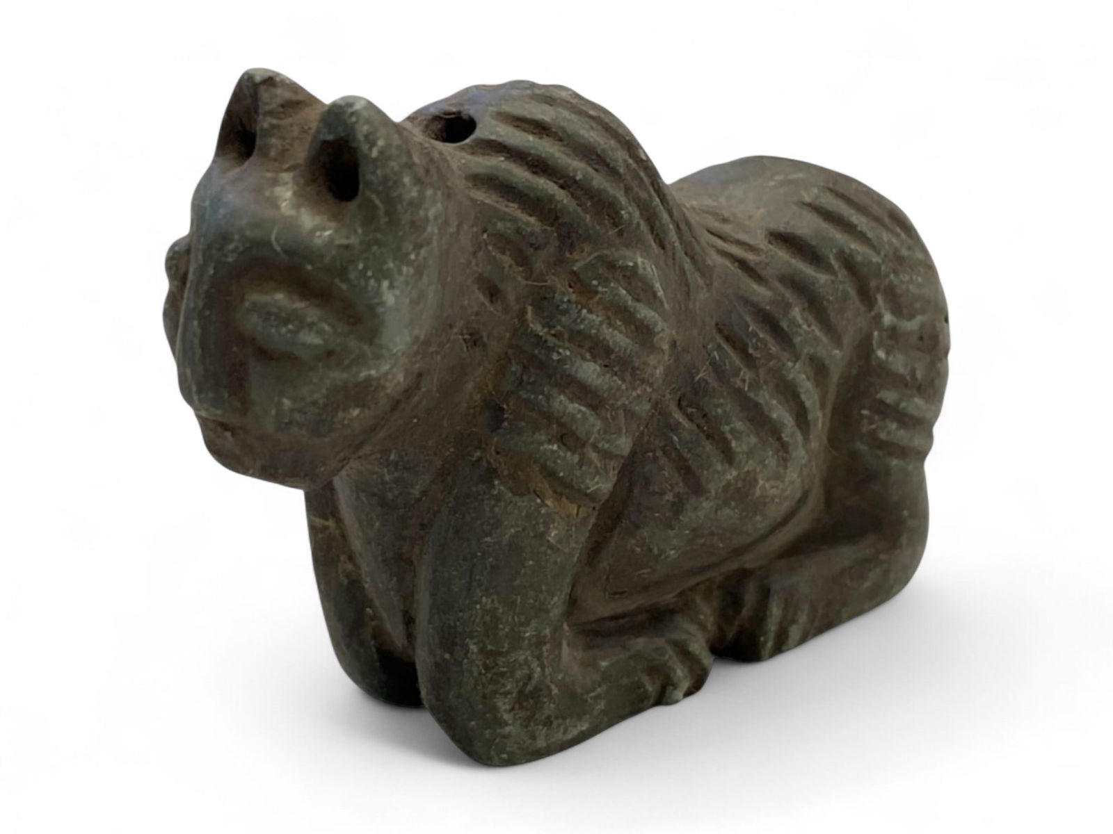 Ancient Near Eastern Feline Guardian Amulet in Stone, c. 2nd-1st Millennium BCE, 51g (1 of 5)