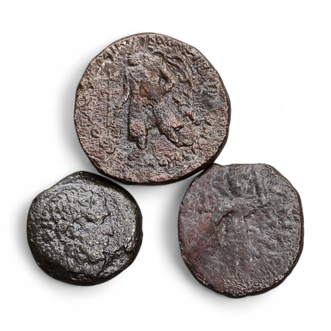 Ancient Kushan and Indo-Scythian Bronze Coin Collection, c. 1st Century BCE - 3rd Century CE, 28g (1 of 2)