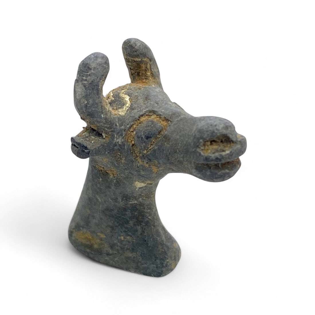 Ancient Near Eastern Animal-Head Lead Bust Figurine, c. 8th-4th Century BCE, 24g (1 of 3)