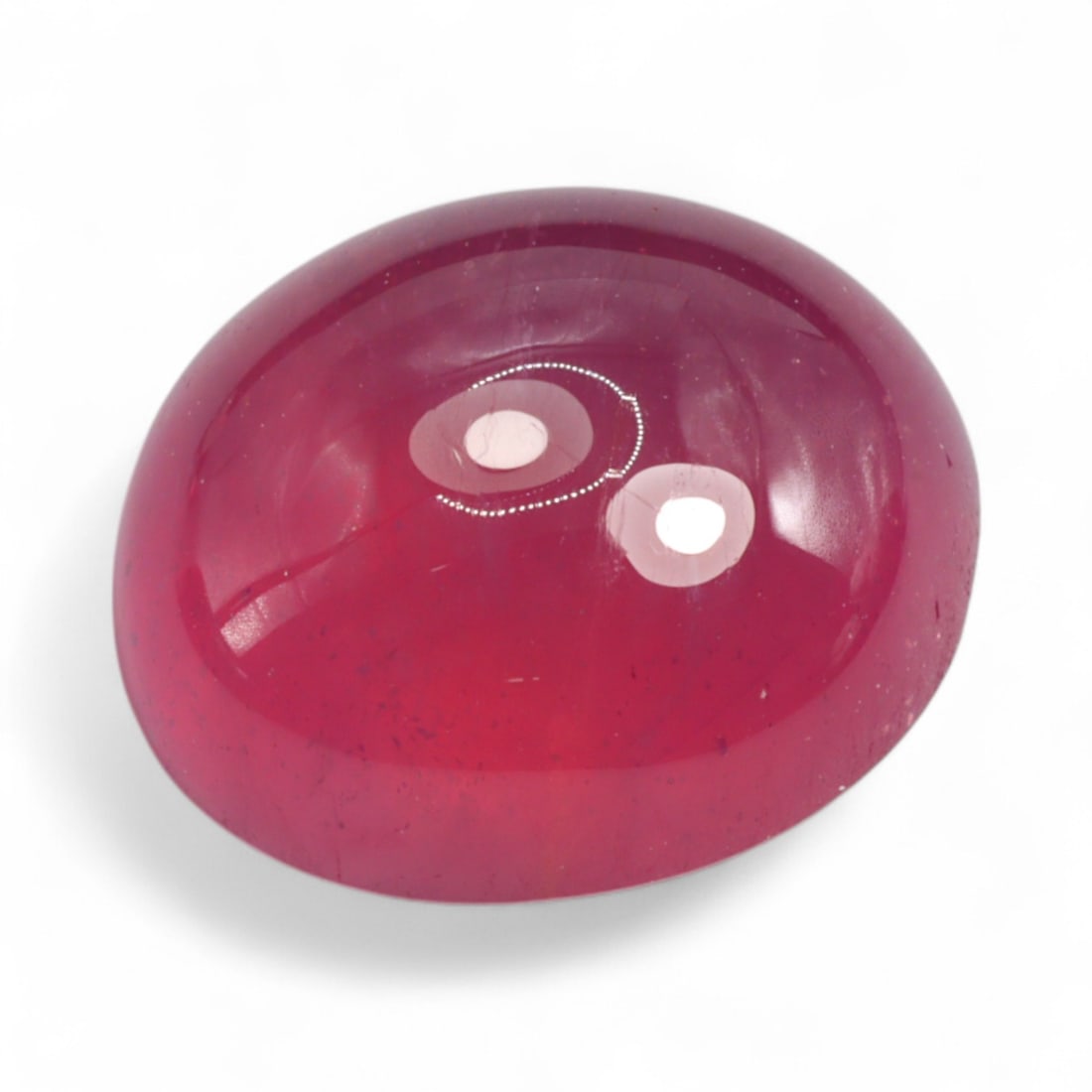 11.70 Carats Vivid Pinkish-Red Ruby Cabochon - Natural Mozambique Stone (1 of 1)