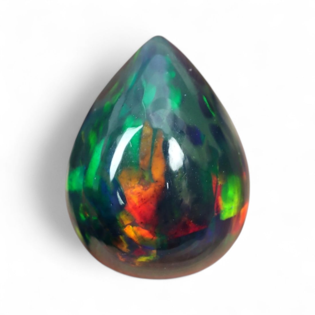 4.13 Carats Black Smoked Opal Cabochon - Natural Ethiopian Welo Stone (1 of 2)