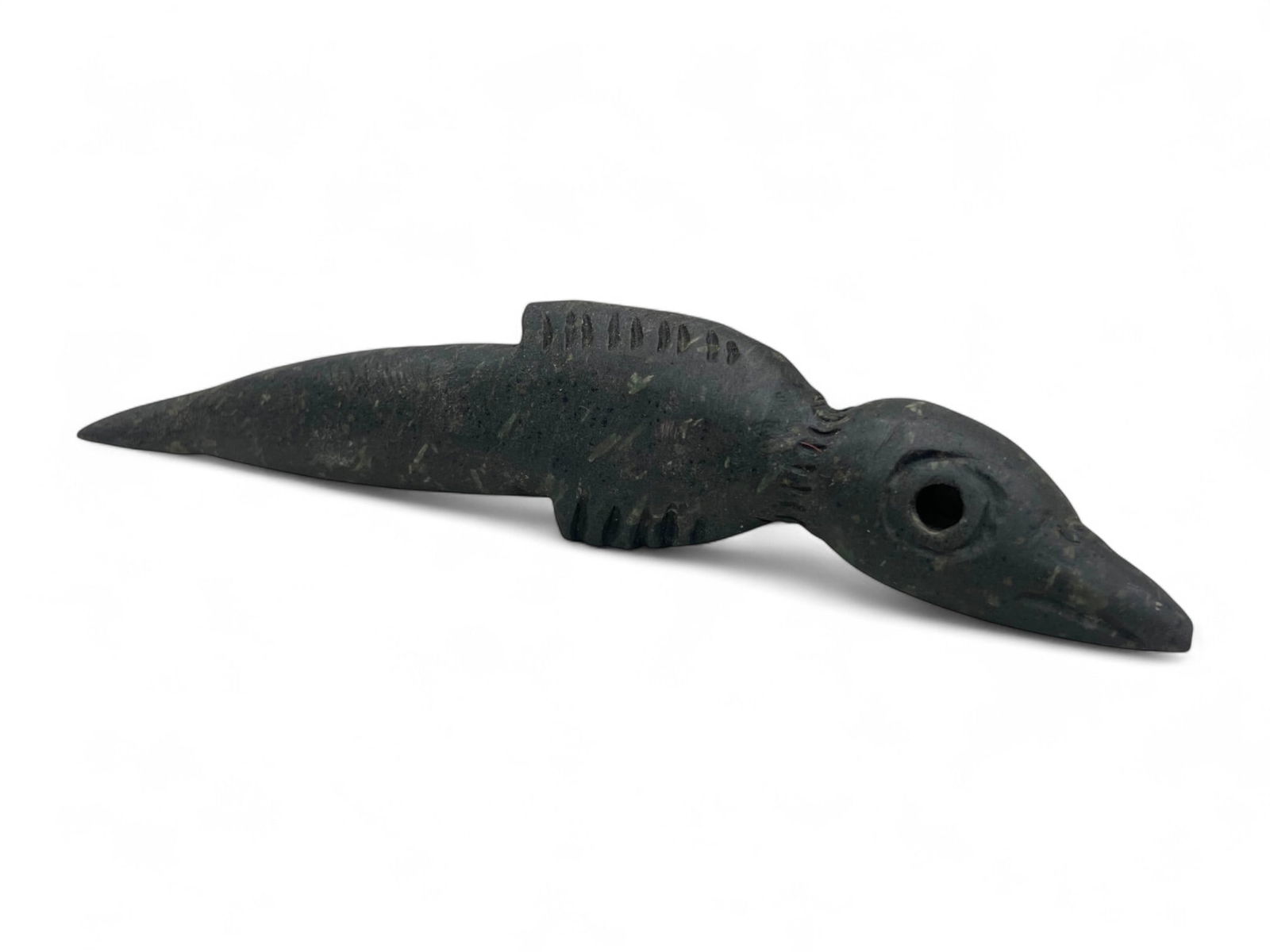 Ancient Medieval Egyptian Dolphin Totem Stone Amulet, c. 9th-12th Century CE, 102g (1 of 4)