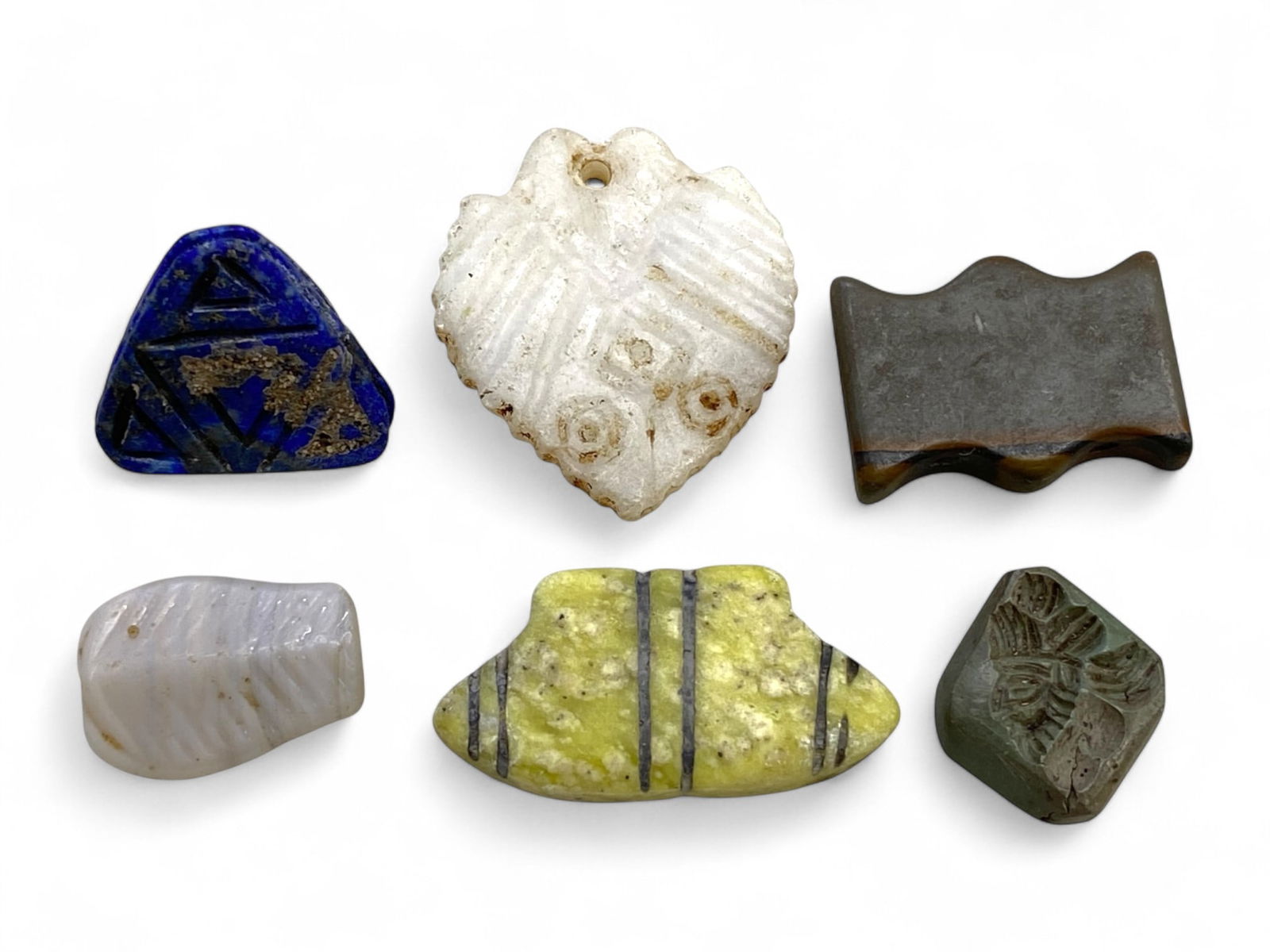 Ancient Near Eastern and Egyptian Semi-Precious Stone Amulet Collection, 2nd-1st Millennium BCE, 16g (1 of 1)