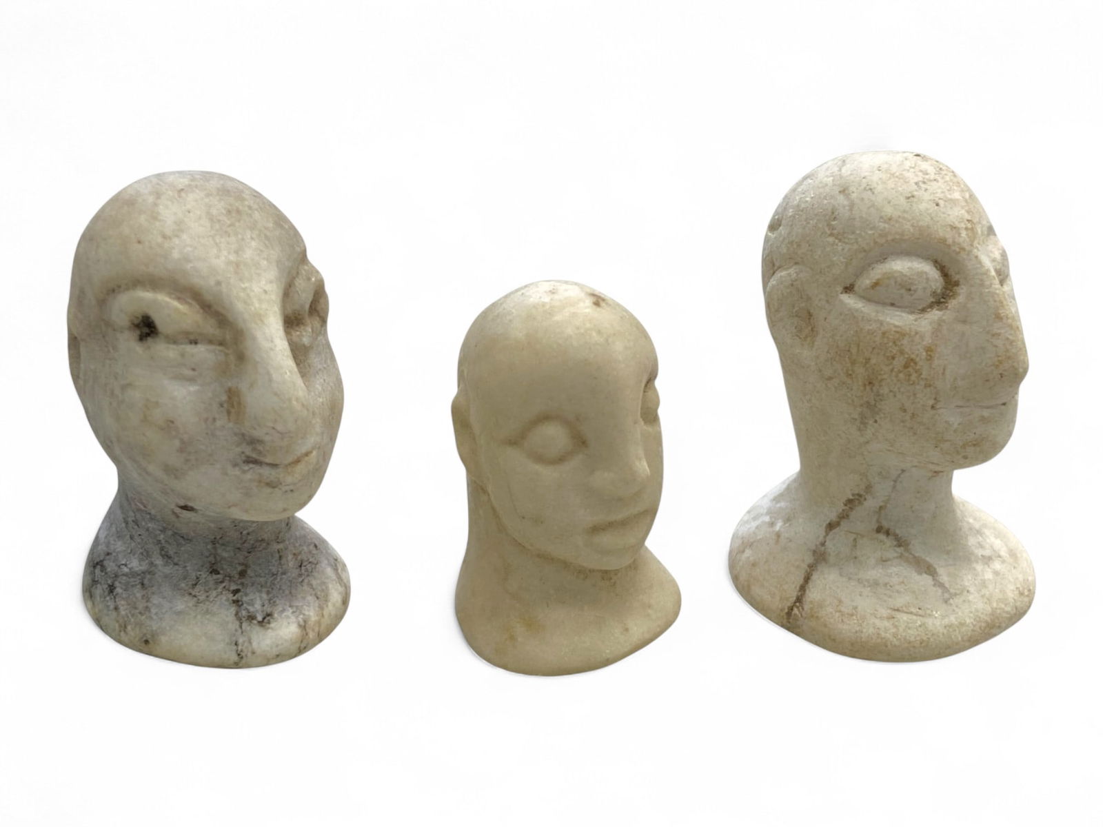 Ancient Bactrian Idol Busts, Alabaster Stone, c. 2300-1700 BCE (46g) (1 of 2)