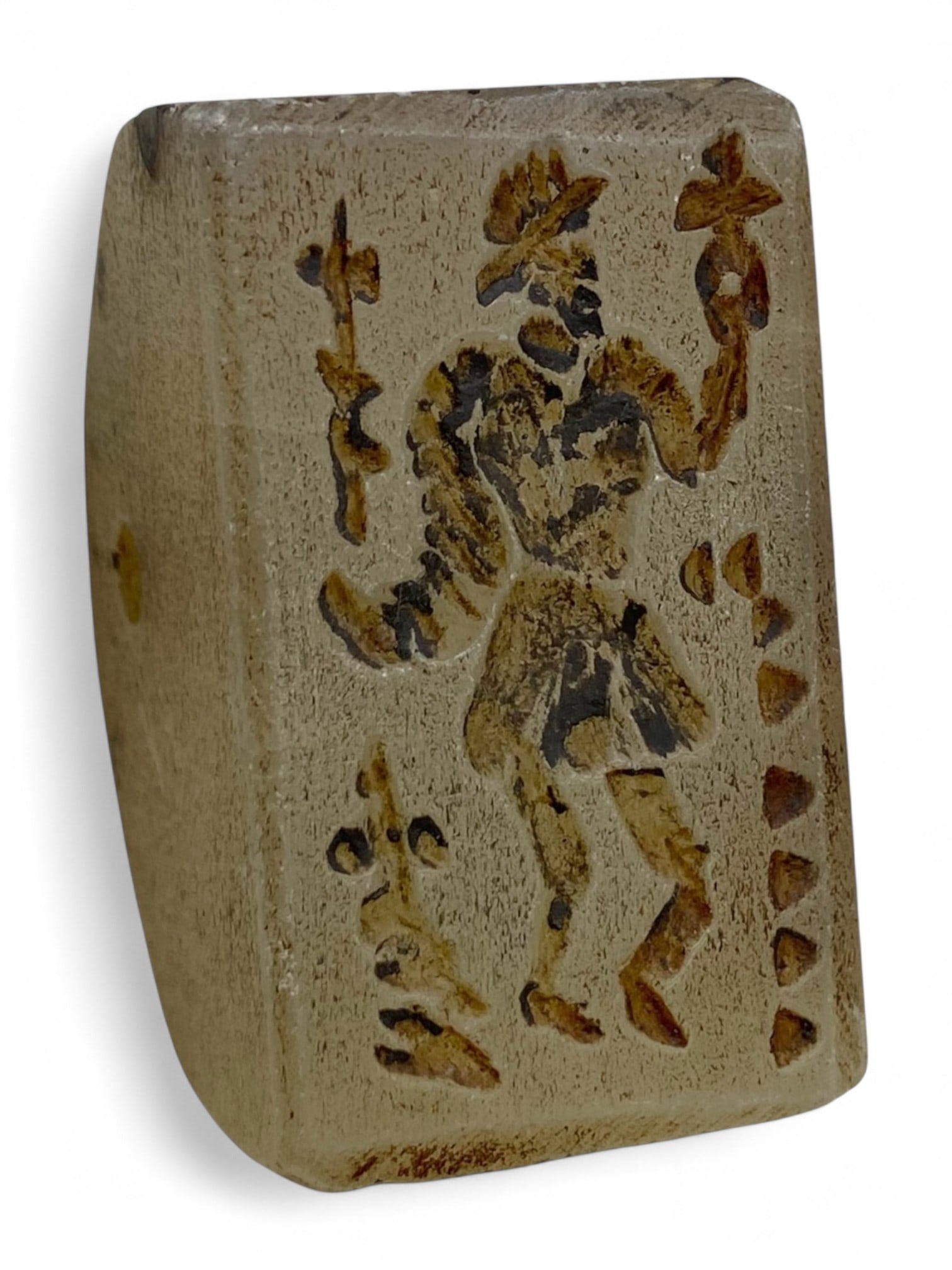 Ancient Elamite Divine Offering Chalcedony Stamp Seal, c. 2nd Millennium BCE, 49g (1 of 3)