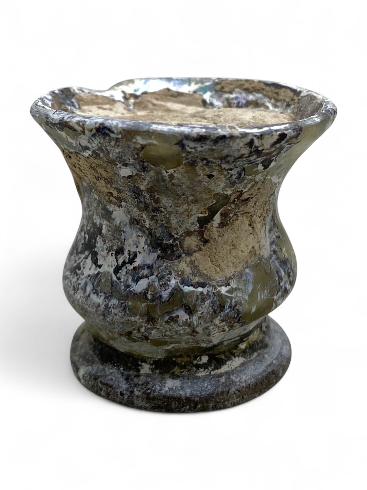 Ancient Roman Flared Cosmetic Glass Unguentarium Vessel, c. 1st-3rd Century CE, 31g (1 of 4)