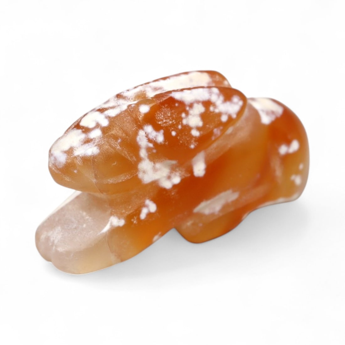 Ancient Medieval Near Eastern Zoomorphic Carnelian Amulet, c. 9th-12th Century CE, 2cm, 2.3g: This finely carved zoomorphic amulet, dating to the 9th-12th century CE, reflects the artistic ingenuity and symbolic depth of the Islamic Caliphate or broader Near Eastern world during the medieval p