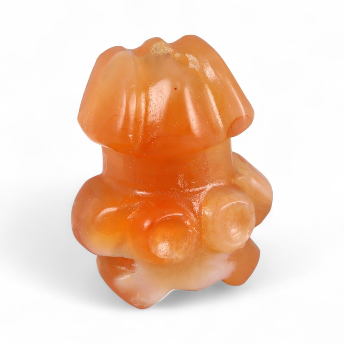 Ancient Coptic Egyptian Radiant-Form Carnelian Amulet, c. 6th-8th Century CE, 1g (1 of 2)