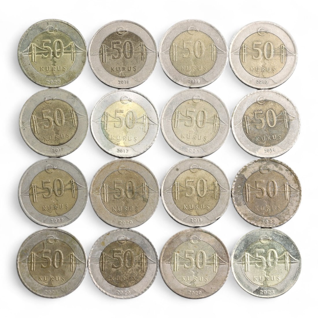 TURKEY: Republic Currency Reform - Ataturk 50 Kurus Coin, 2009-2023, 24mm (1 of 2)