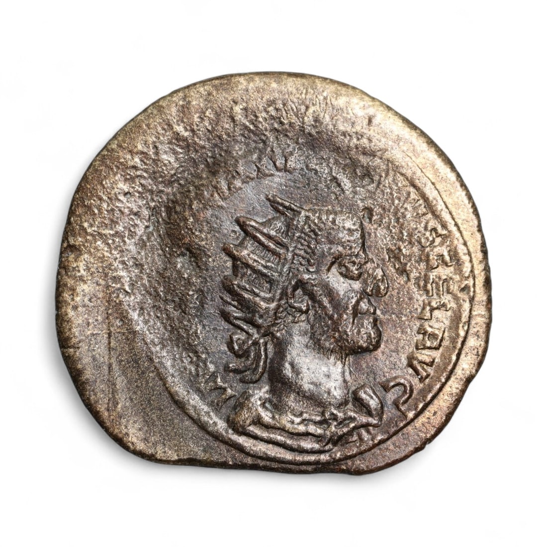ROMAN EMPIRE: Imperial Authority - Bronze Coin, c. 1st-3rd Century AD, 26mm: Struck during the turbulent decades of the later Roman Empire, this 19mm bronze coin reflects the enduring symbolism of imperial control amidst crisis. Its compact yet deliberate design likely feature