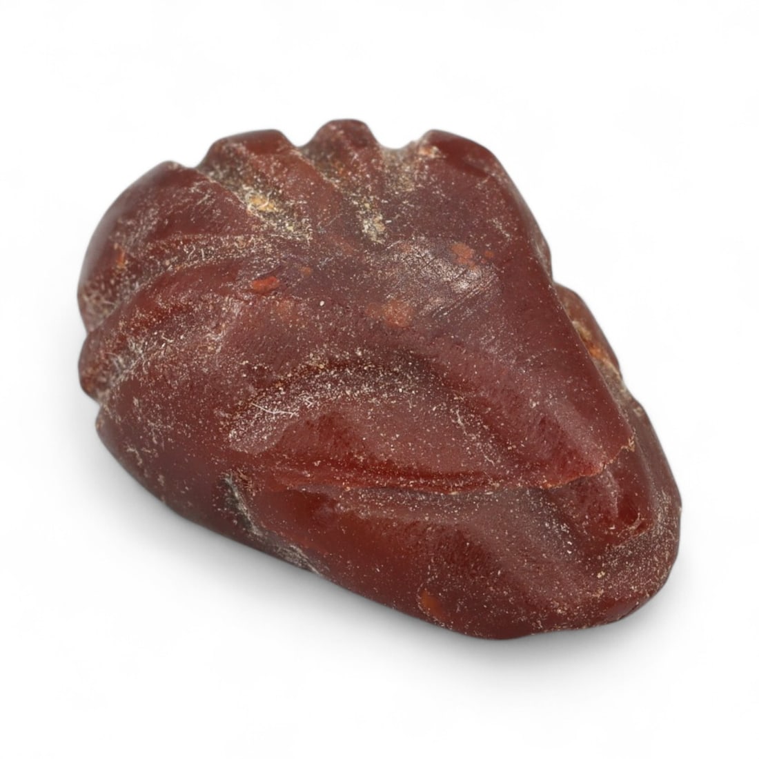 Ancient Near Eastern Zoomorphic Head Carnelian Amulet, c. 1st Millennium BCE, 2cm, 2.96g (1 of 3)