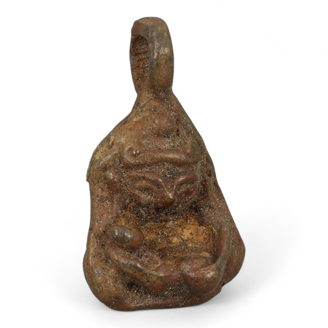 Vintage Thai Guardian Yaksha Bronze Amulet Pendant, Mid 20th Century, 30g (1 of 3)