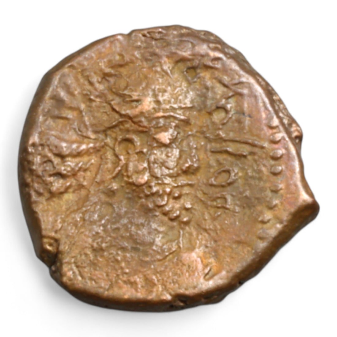 Ancient Sasanian Bronze Coin with Royal Bust and Fire Altar, c. 3rd-6th Century CE, 3g: This bronze coin originates from the powerful Sasanian Empire, which dominated Persia from 224 to 651 CE. The Sasanians were heirs to the Achaemenid and Parthian traditions, uniting vast territories a
