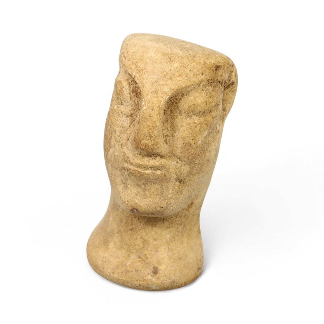 Ancient Bactrian Abstract Stone Idol Bust, c. 3rd-2nd Millennium BCE, 4cm, 20g (1 of 3)