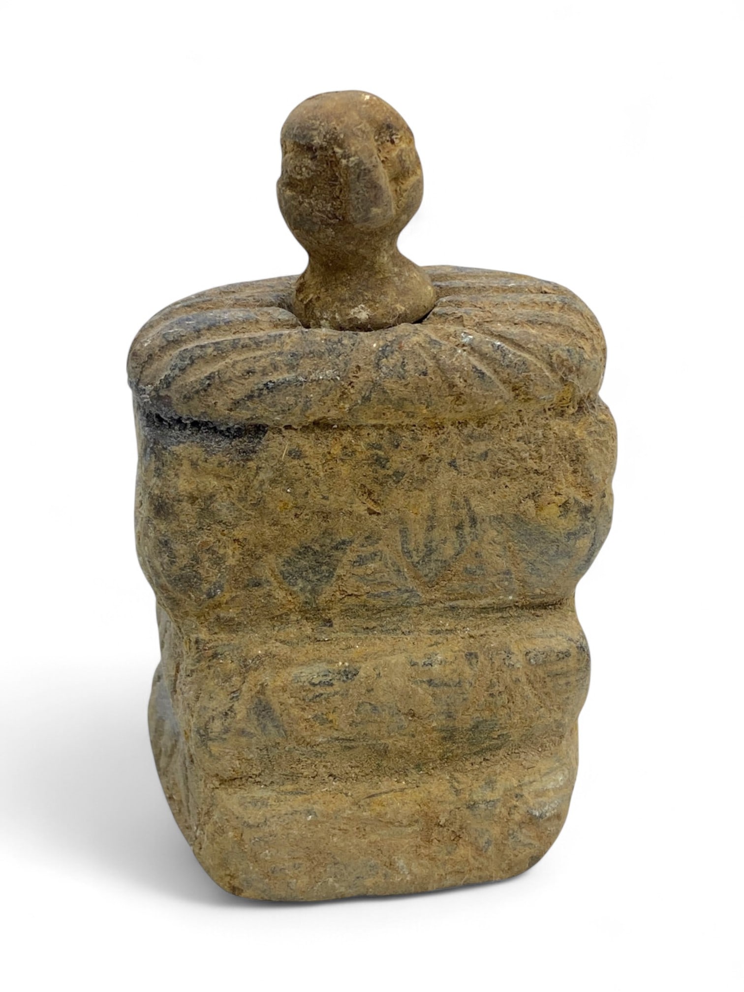 Ancient Bactrian Anthropomorphic Stone Idol, c. 3rd-1st Millennium BCE, 155g, 8cm (1 of 3)