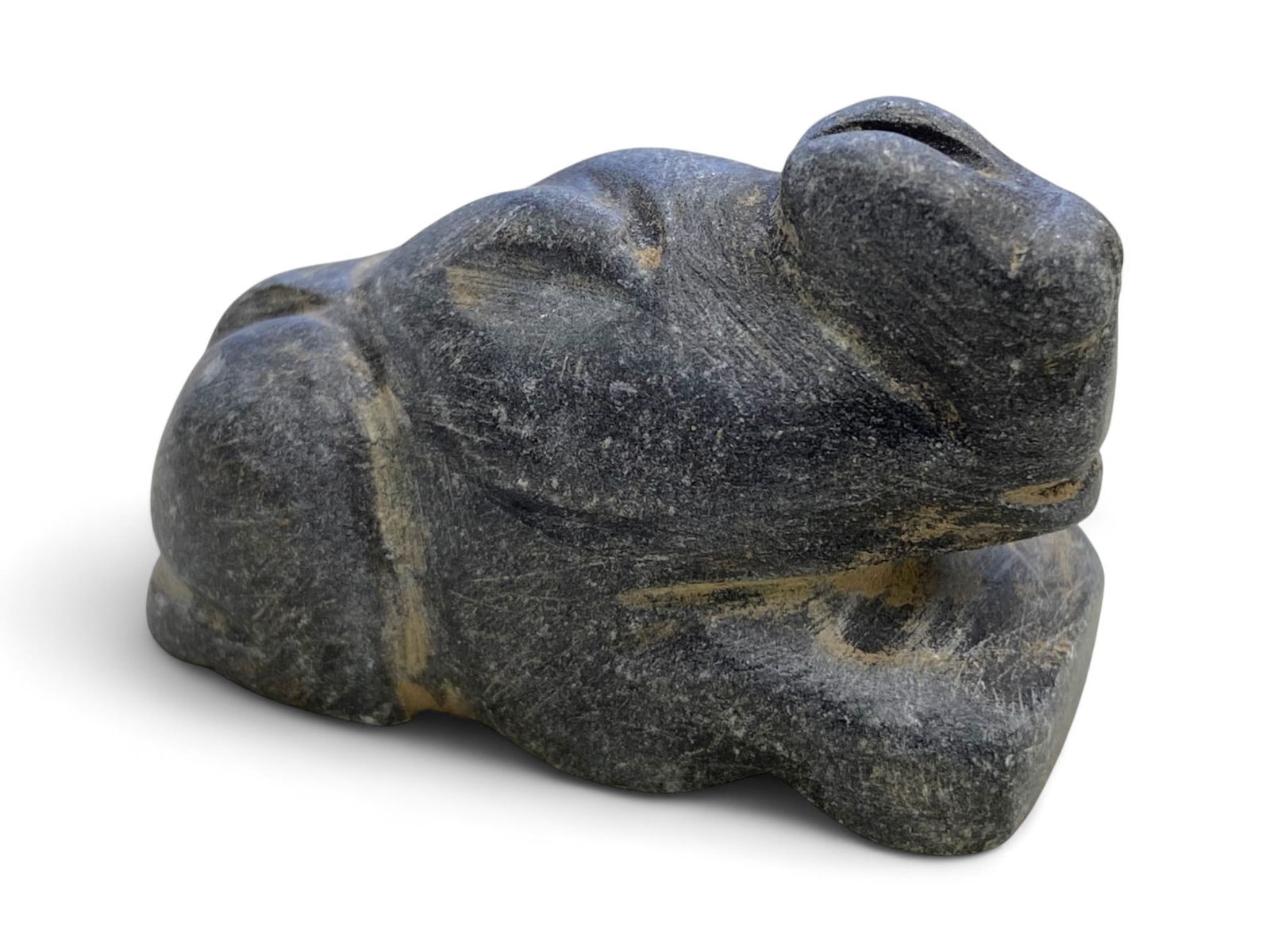 Ancient Indus Valley Elephant Effigy in Carved Stone, c. 2500-2000 BCE, 58g (1 of 3)