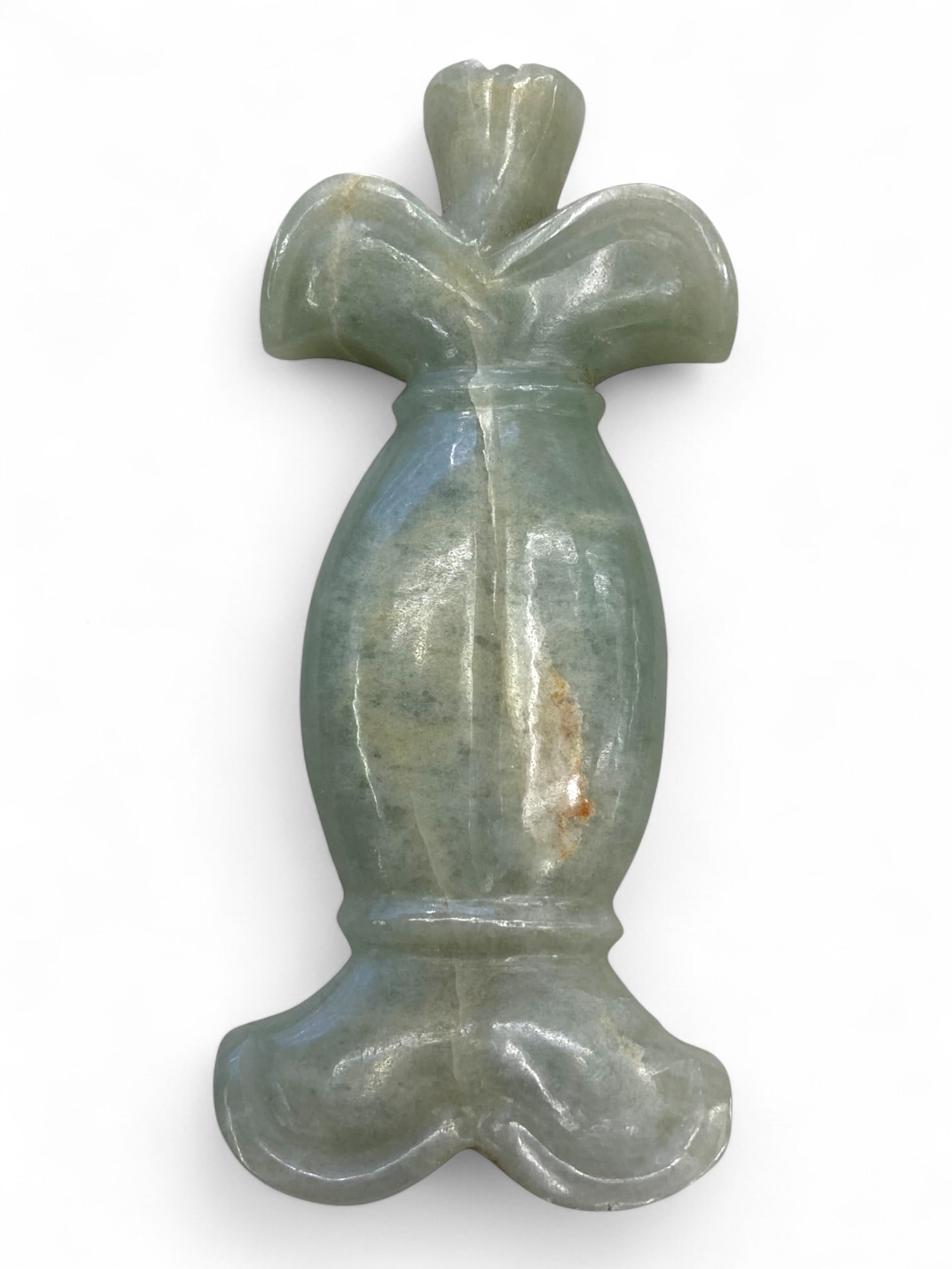 Antique Persian Tulip-Form Jade Dagger Handle, c. 18th-19th Century CE, 314g (1 of 3)