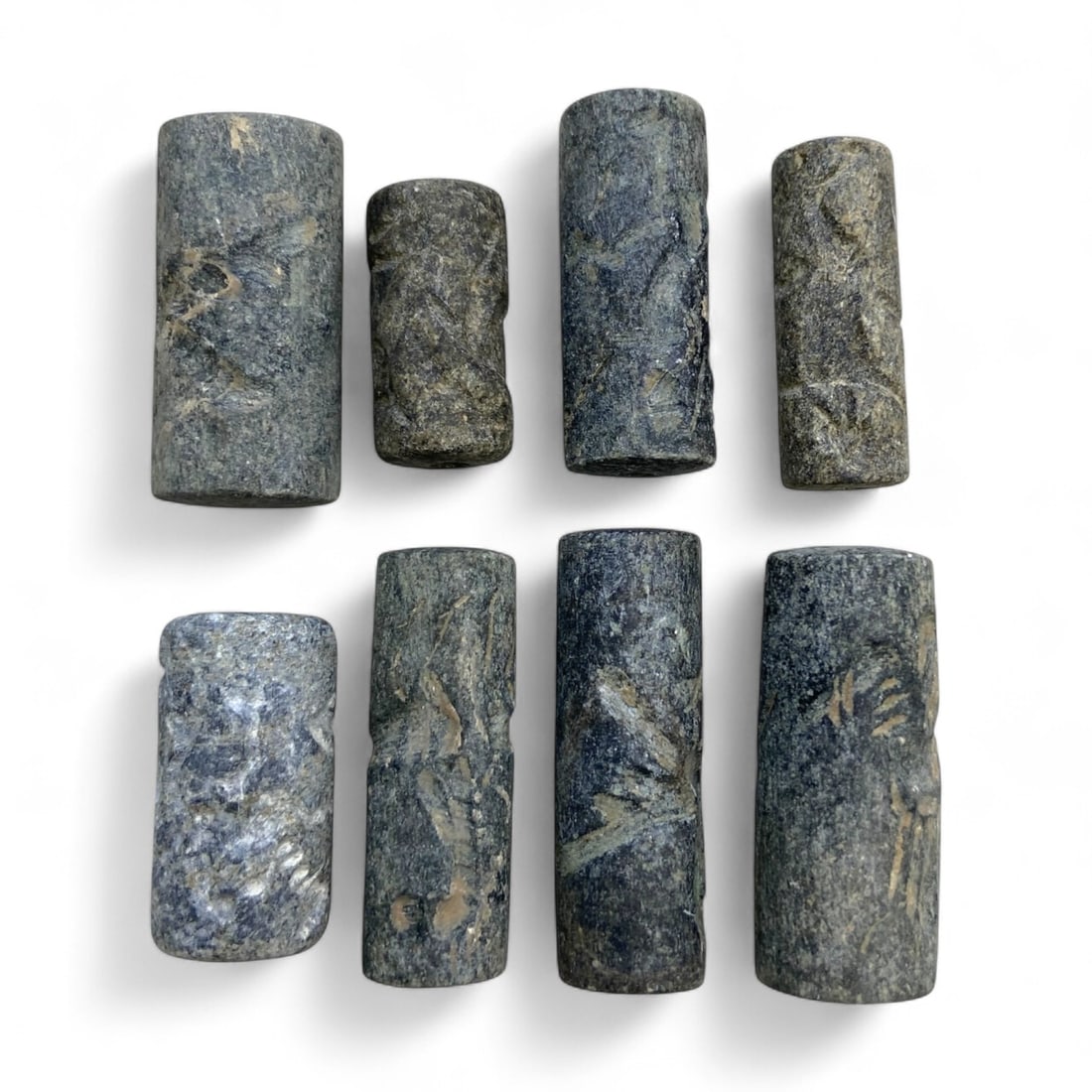 Set of 8 Near Eastern Cylinder Seals, c. 3rd-2nd Millennium BCE, 80g (1 of 1)