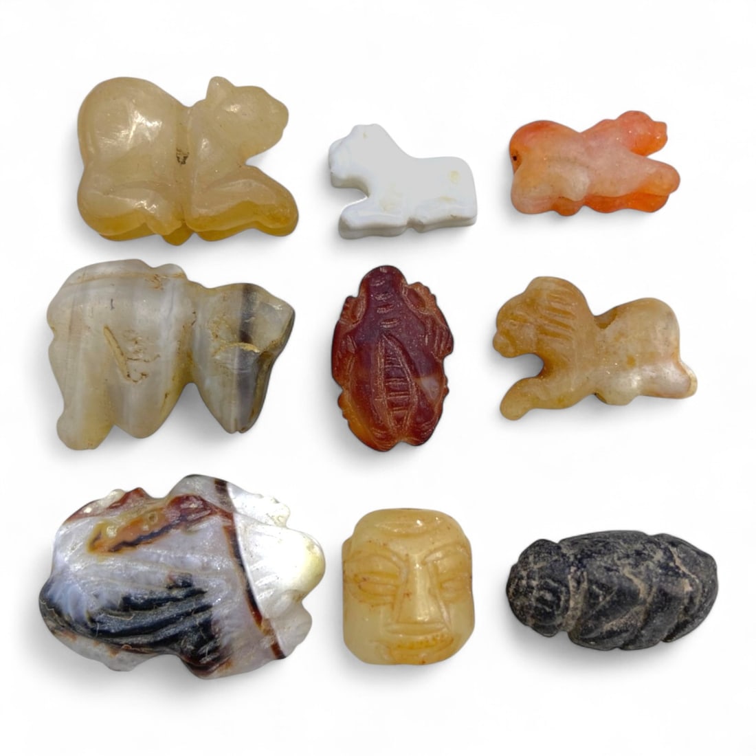 Ancient Medieval Egyptian Zoomorphic and Anthropomorphic Amulet Group, c. 3rd-9th Century CE, 41g (1 of 1)