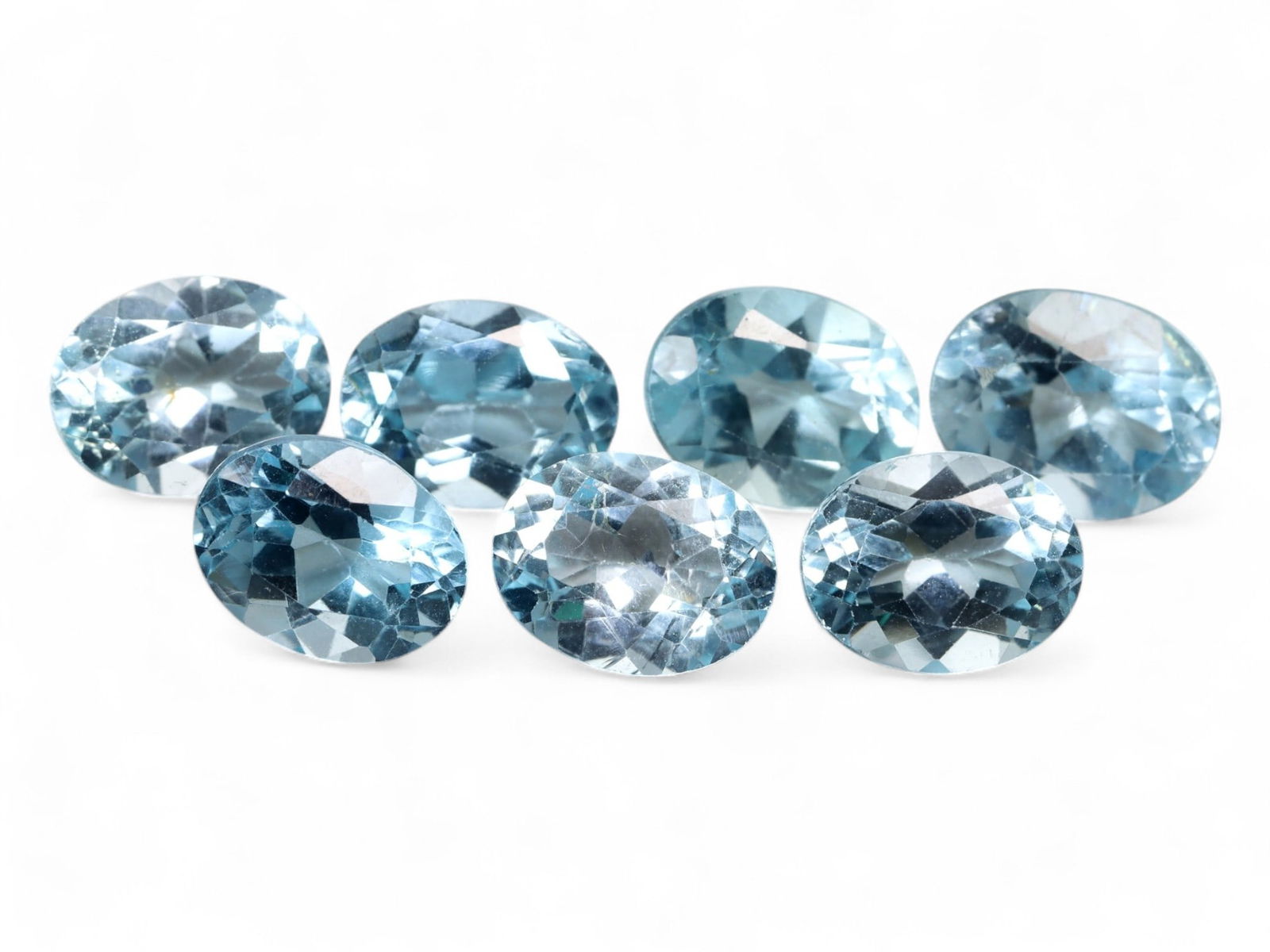 16.04 Carats Ice Blue Topaz Oval Selection - Natural Brazilian Stones (1 of 1)