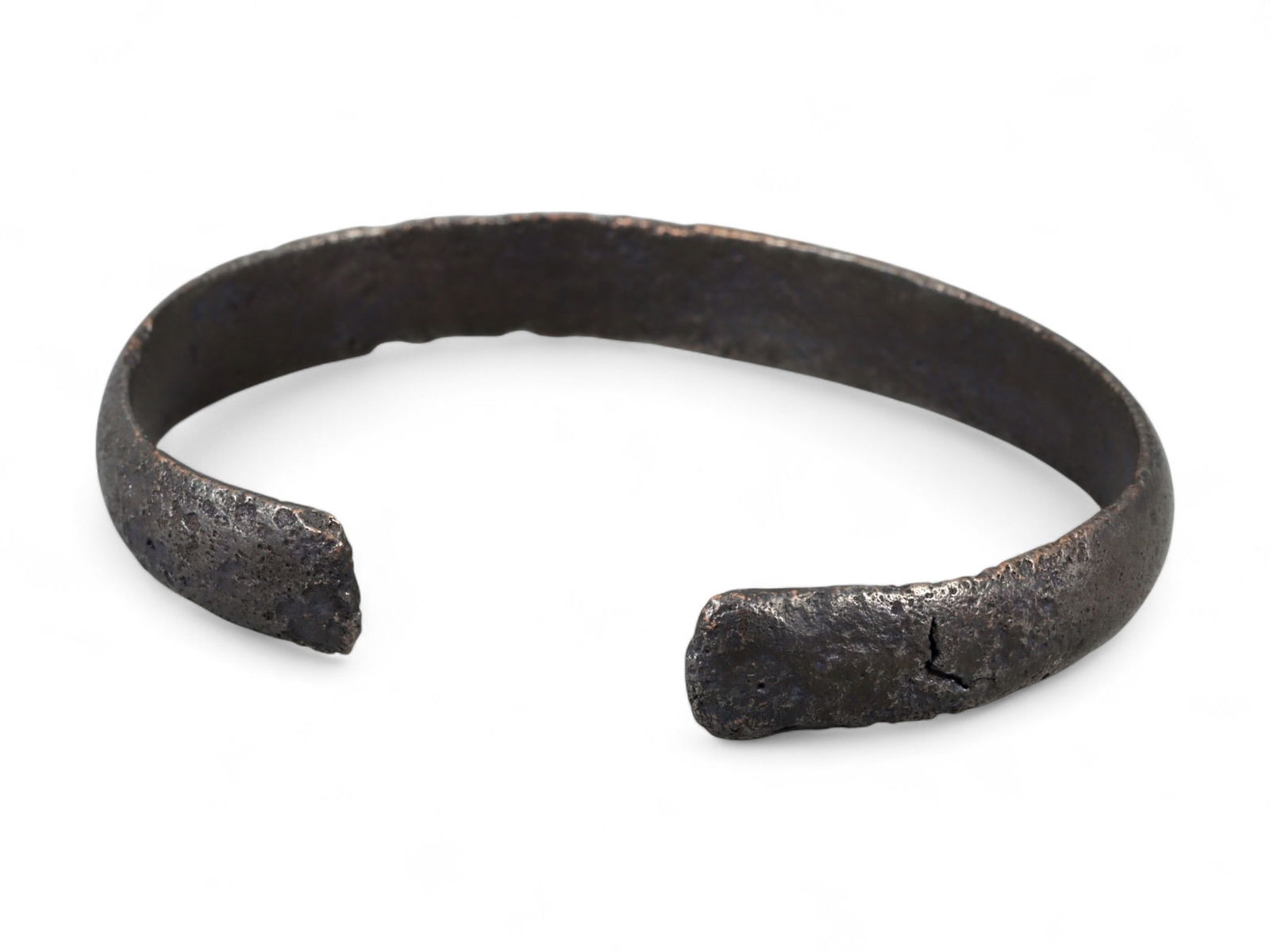 Ancient Viking Twisted Cuff Form Bronze Bracelet, c. 9th-11th Century CE, 16g (1 of 2)