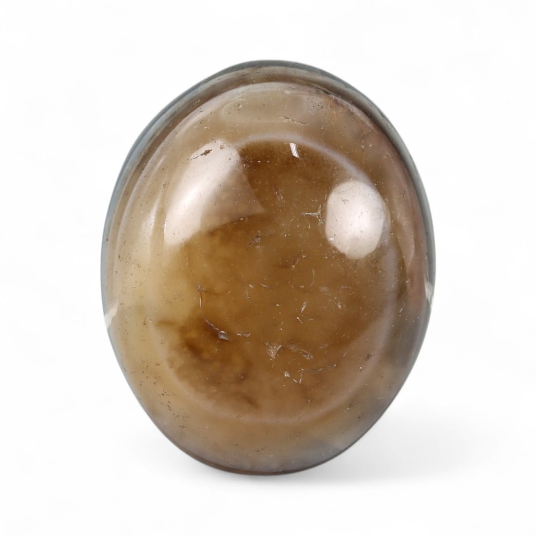 Mid-20th Century Tibetan Luk Mik "Goat Eye" Agate Amulet Bead, c. 1950s-1970s, 21g (1 of 3)