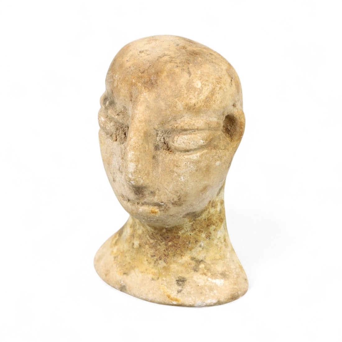 Ancient Bactrian Abstract Stone Idol Bust, c. 3rd-2nd Millennium BCE, 4cm, 28g (1 of 3)